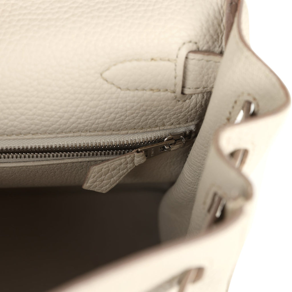Kelly Retourne 28 Beton Clemence Palladium Hardware Bag