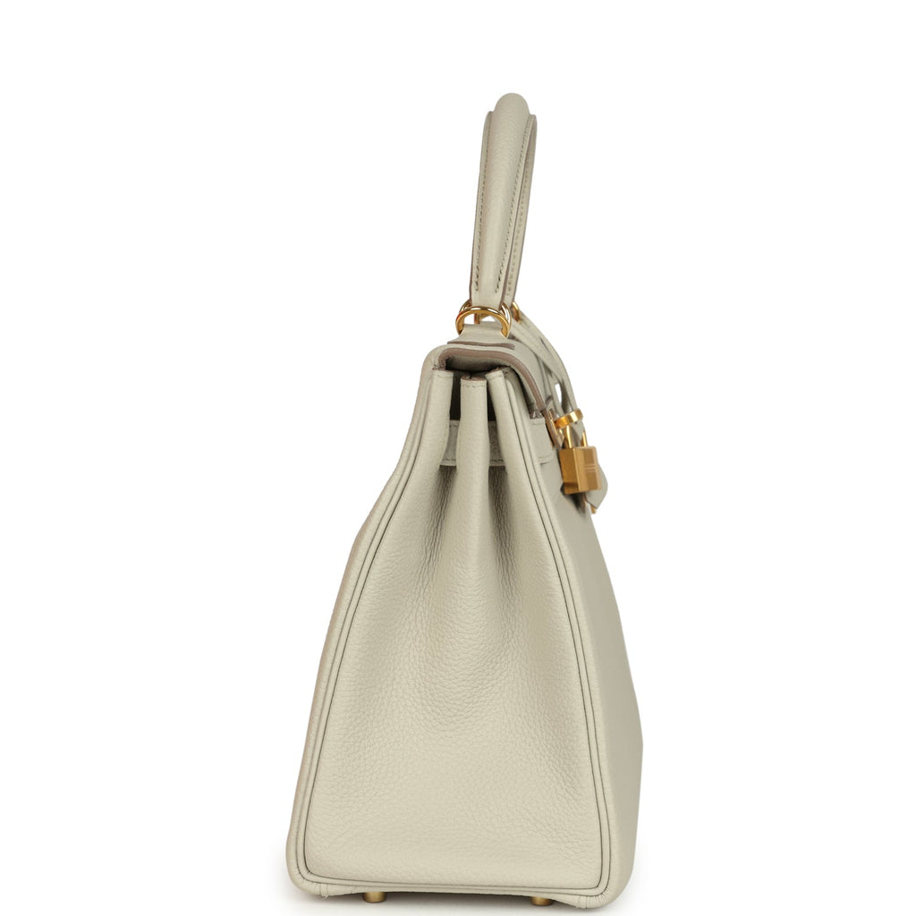 Kelly Retourne 28 Beton Togo Gold Hardware Bag