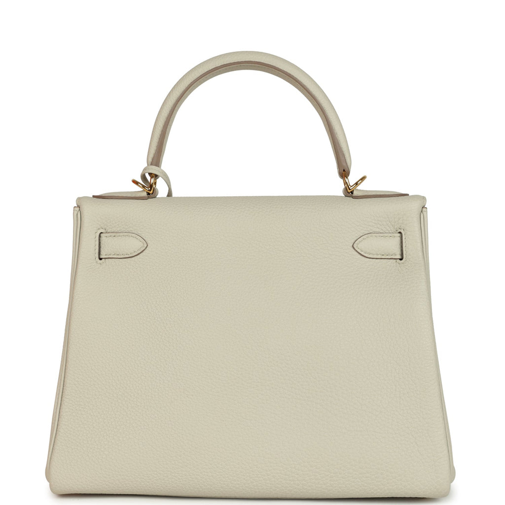 Kelly Retourne 28 Beton Togo Gold Hardware Bag