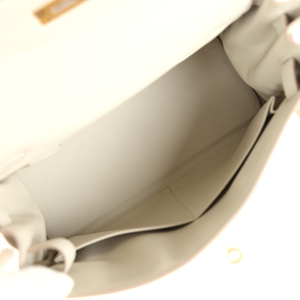 Kelly Retourne 28 Beton Togo Gold Hardware Bag