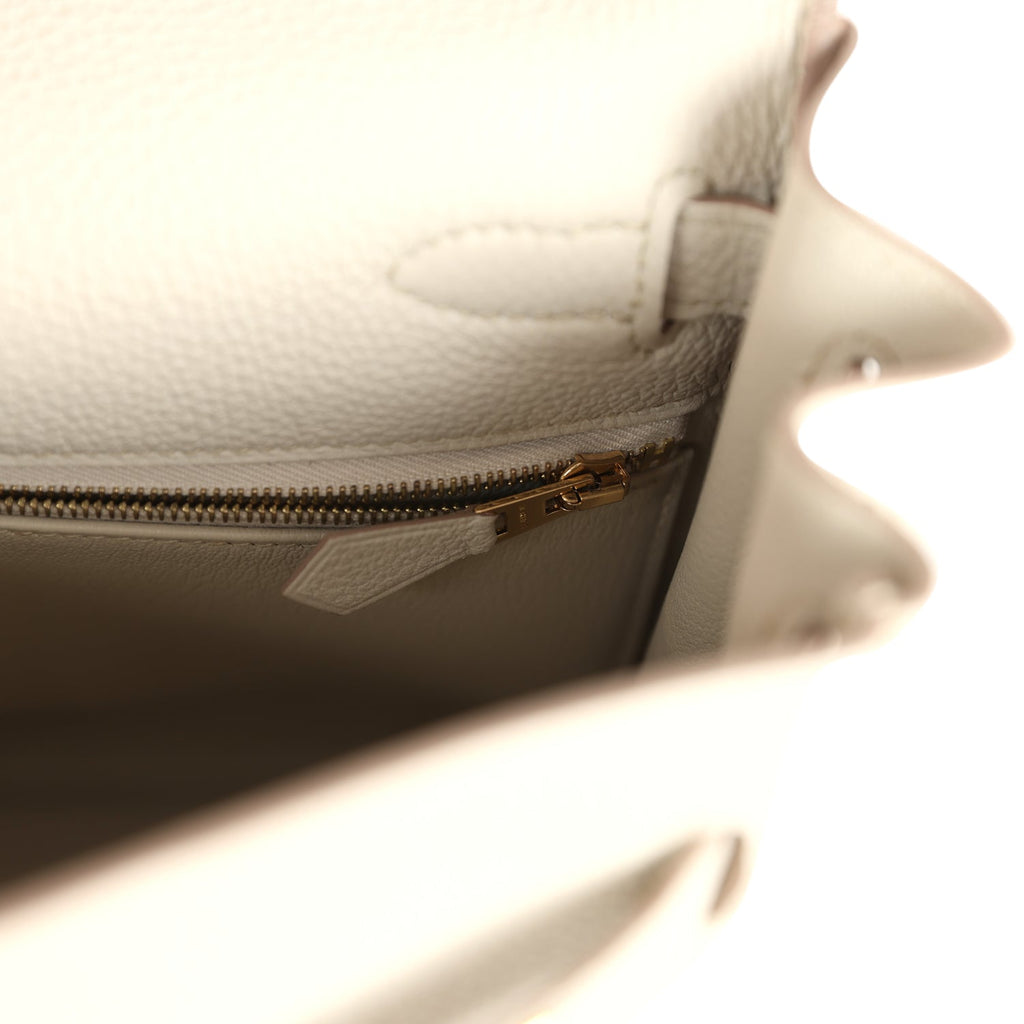 Kelly Retourne 28 Beton Togo Gold Hardware Bag