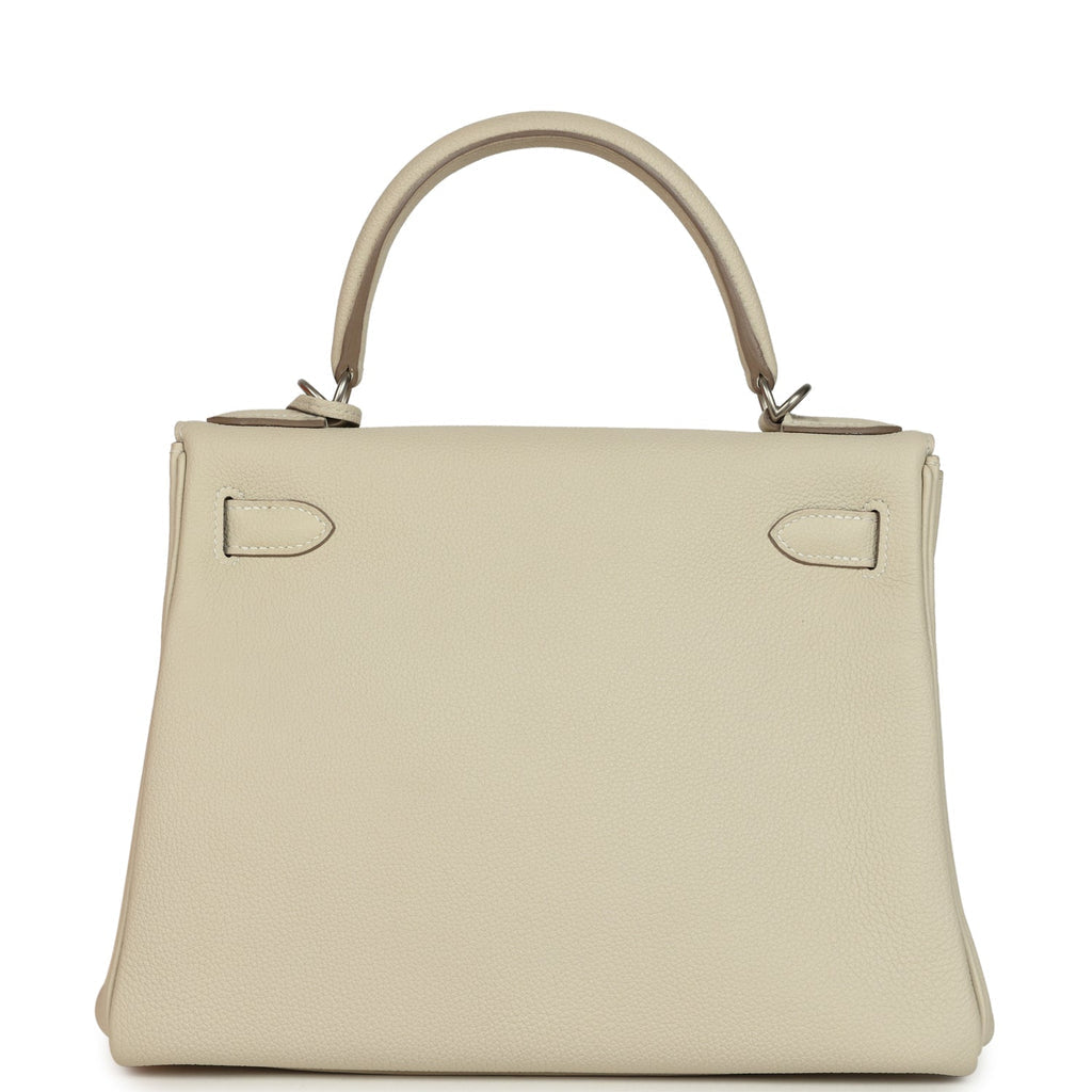 Kelly Retourne 28 Beton Verso Togo Brushed Palladium Hardware Bag