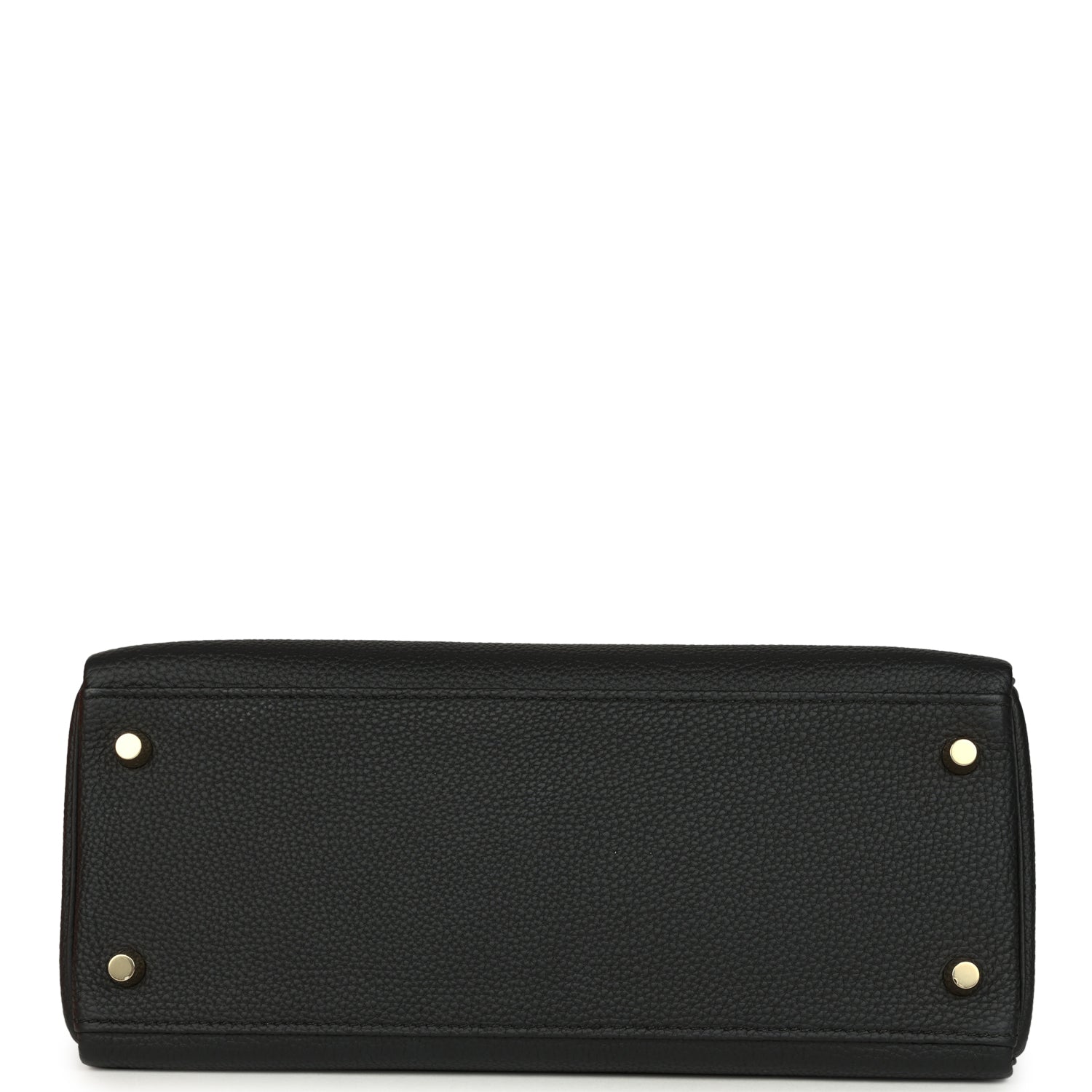 Kelly Retourne 28 Black Togo Gold Hardware Bag