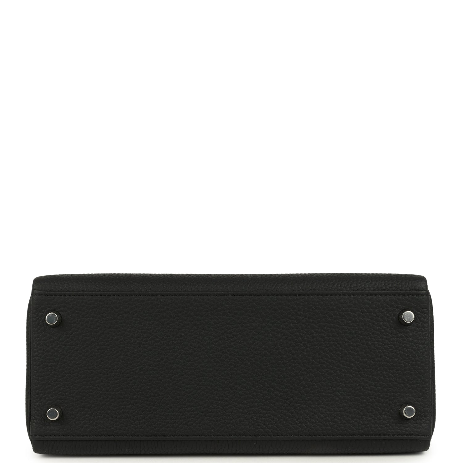 Kelly Retourne 28 Black Togo Palladium Hardware Bag
