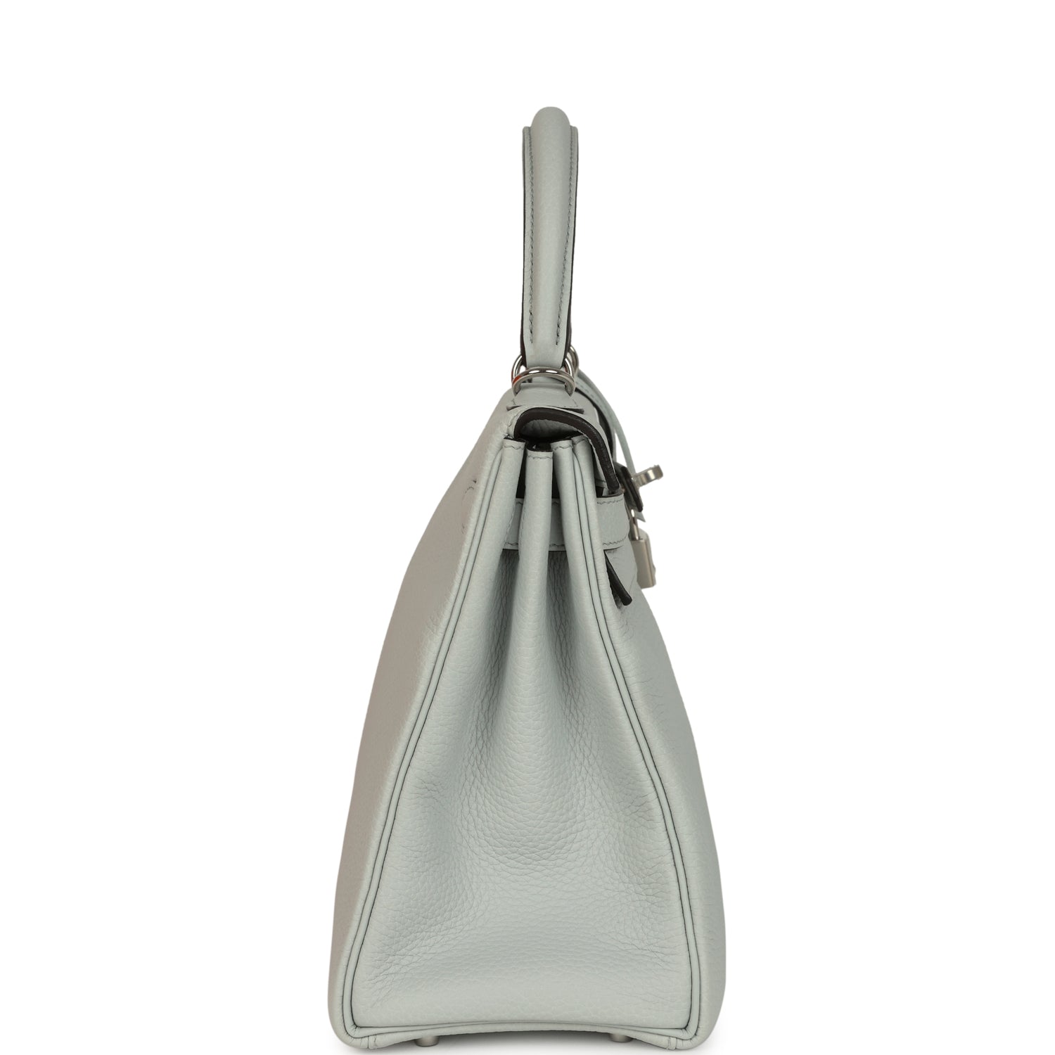 Kelly Retourne 28 Bleu Pale Clemence Palladium Hardware Bag