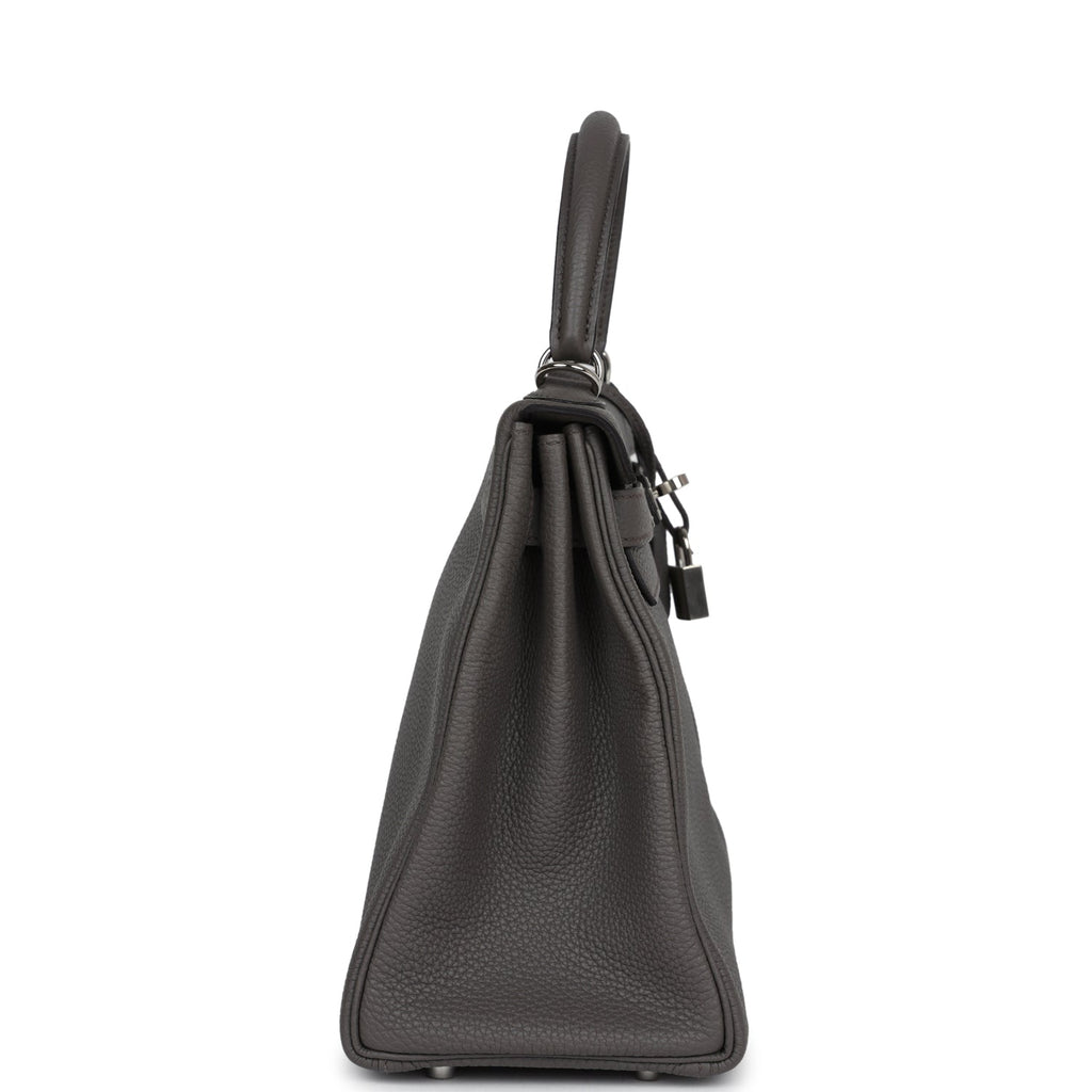 Kelly Retourne 28 Etain Togo Palladium Hardware Bag