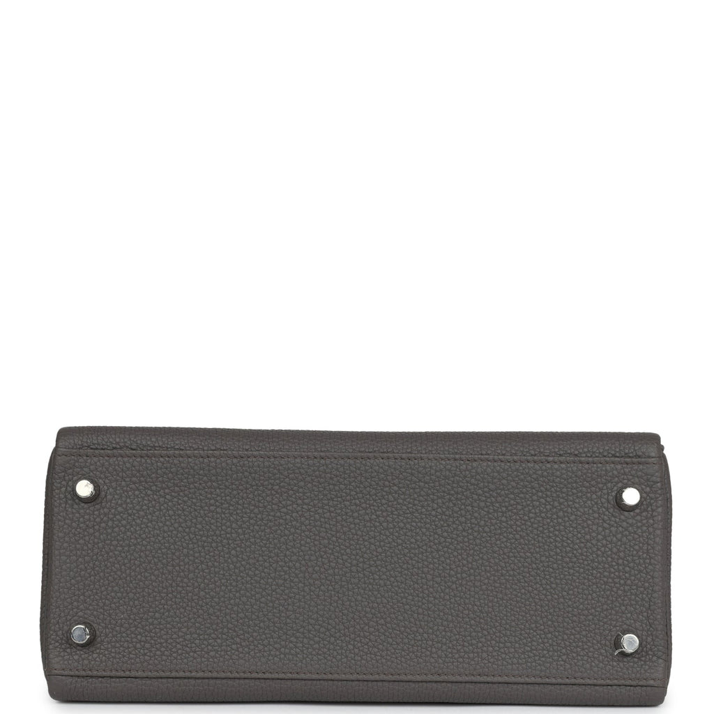Kelly Retourne 28 Etain Togo Palladium Hardware Bag