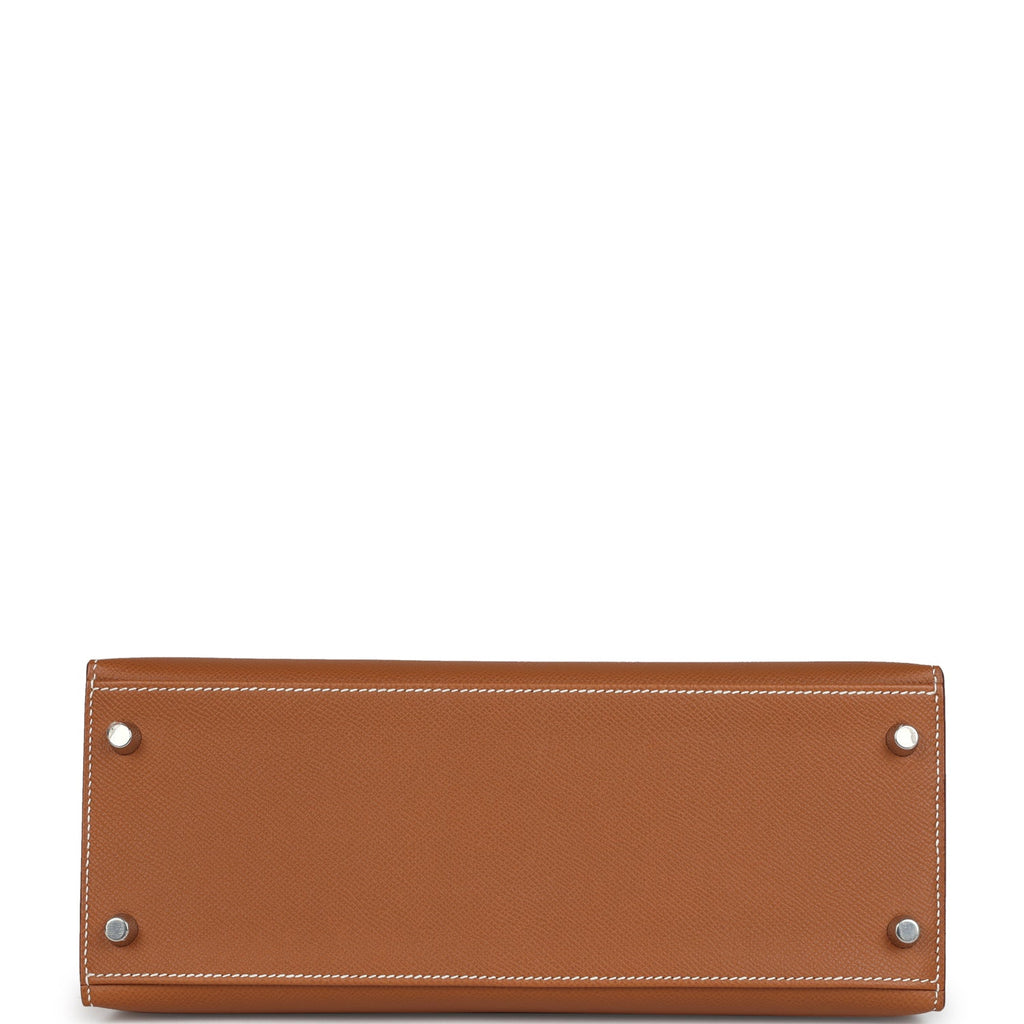 Kelly Retourne 28 Gold Epsom Palladium Hardware Bag