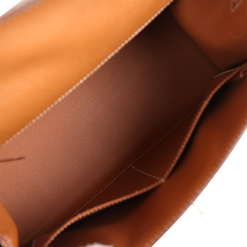 Kelly Retourne 28 Gold Epsom Palladium Hardware Bag