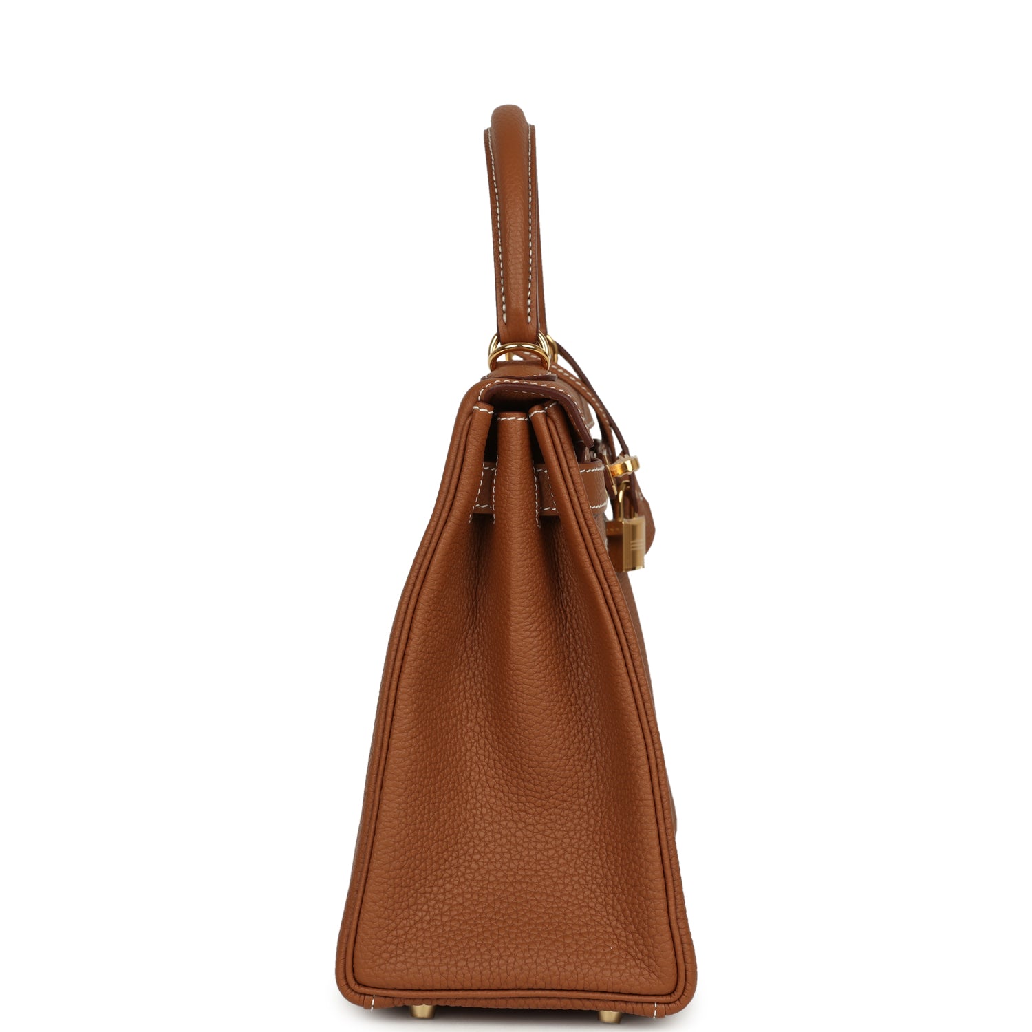 Kelly Retourne 28 Gold Togo Gold Hardware Bag