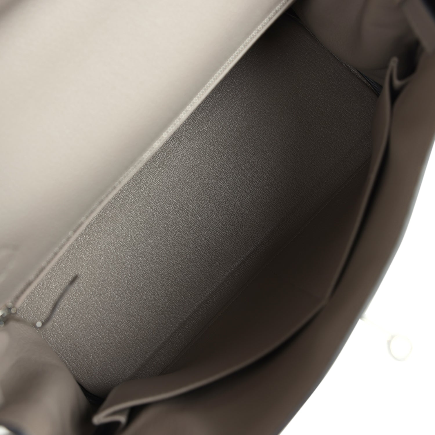Kelly Retourne 28 Gris Asphalt Togo Palladium Hardware Bag