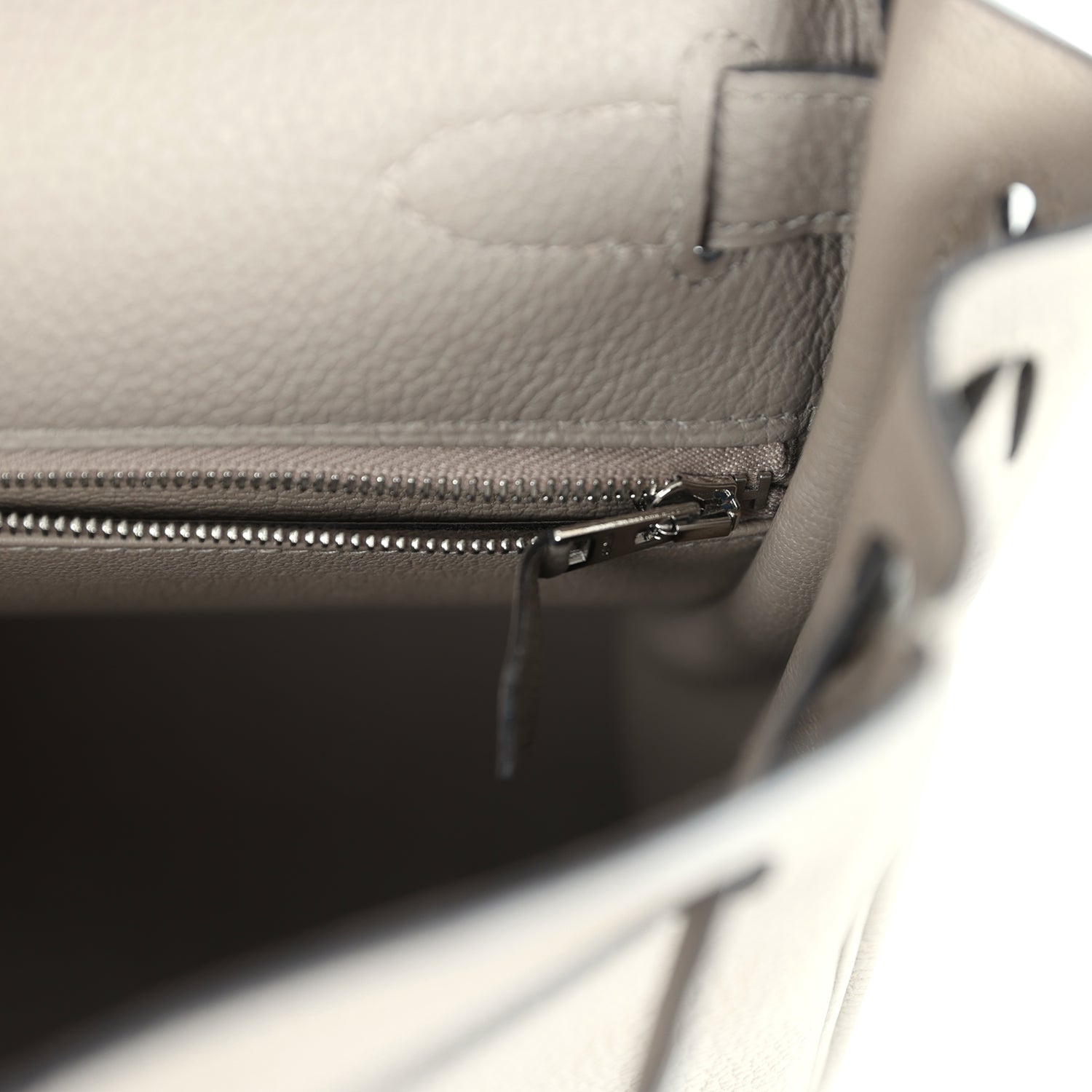Kelly Retourne 28 Gris Asphalt Togo Palladium Hardware Bag