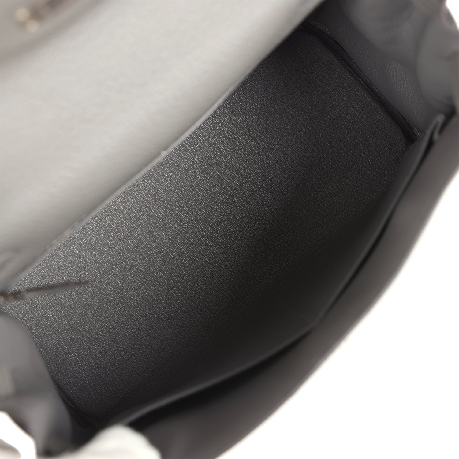 Kelly Retourne 28 Gris Meyer Clemence Palladium Hardware Bag