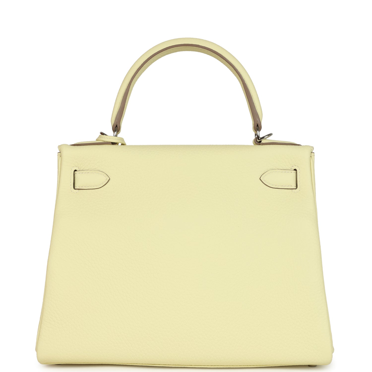 Kelly Retourne 28 Jaune Milton Clemence Palladium Hardware Bag