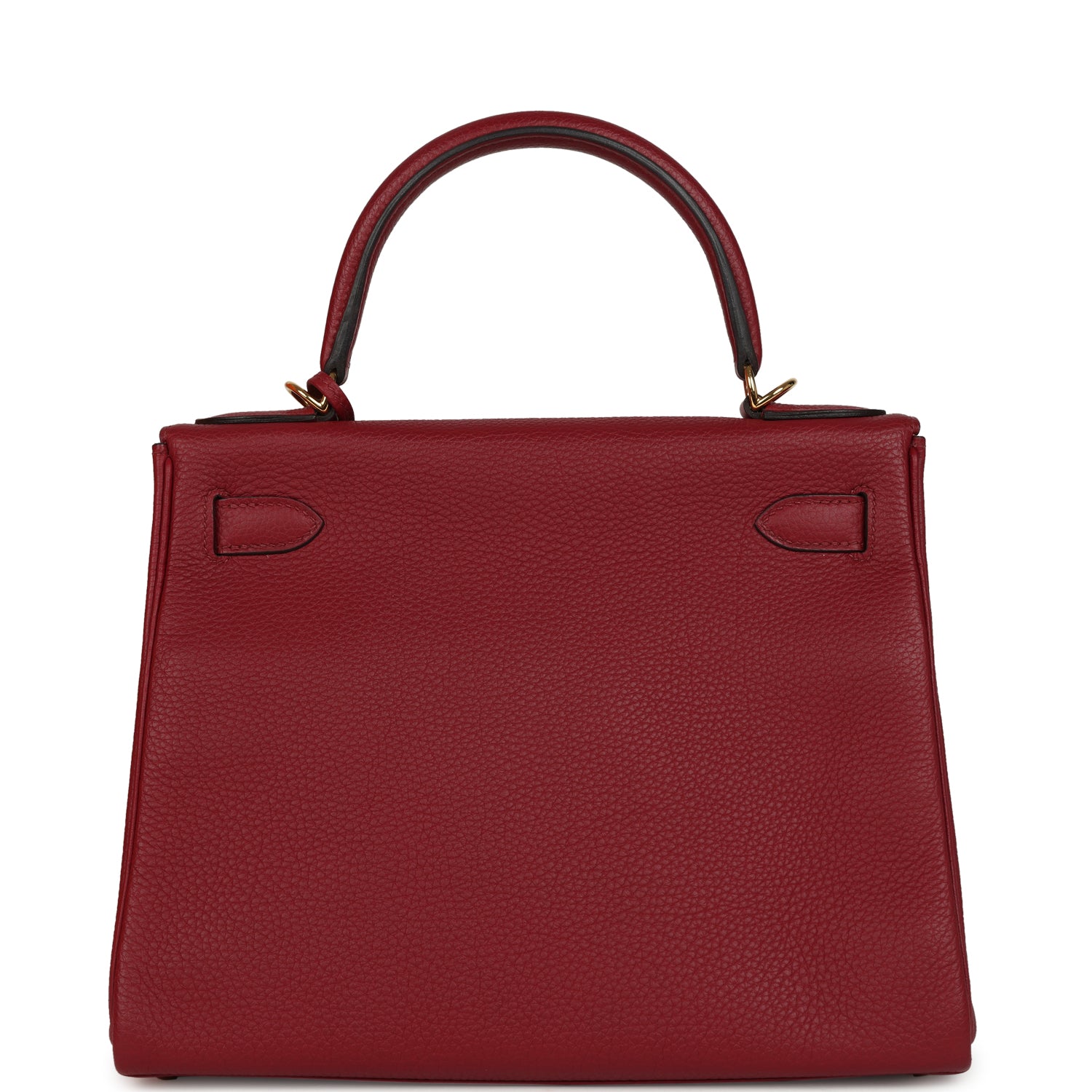 Kelly Retourne 28 Rouge Grenat Togo Gold Hardware Bag