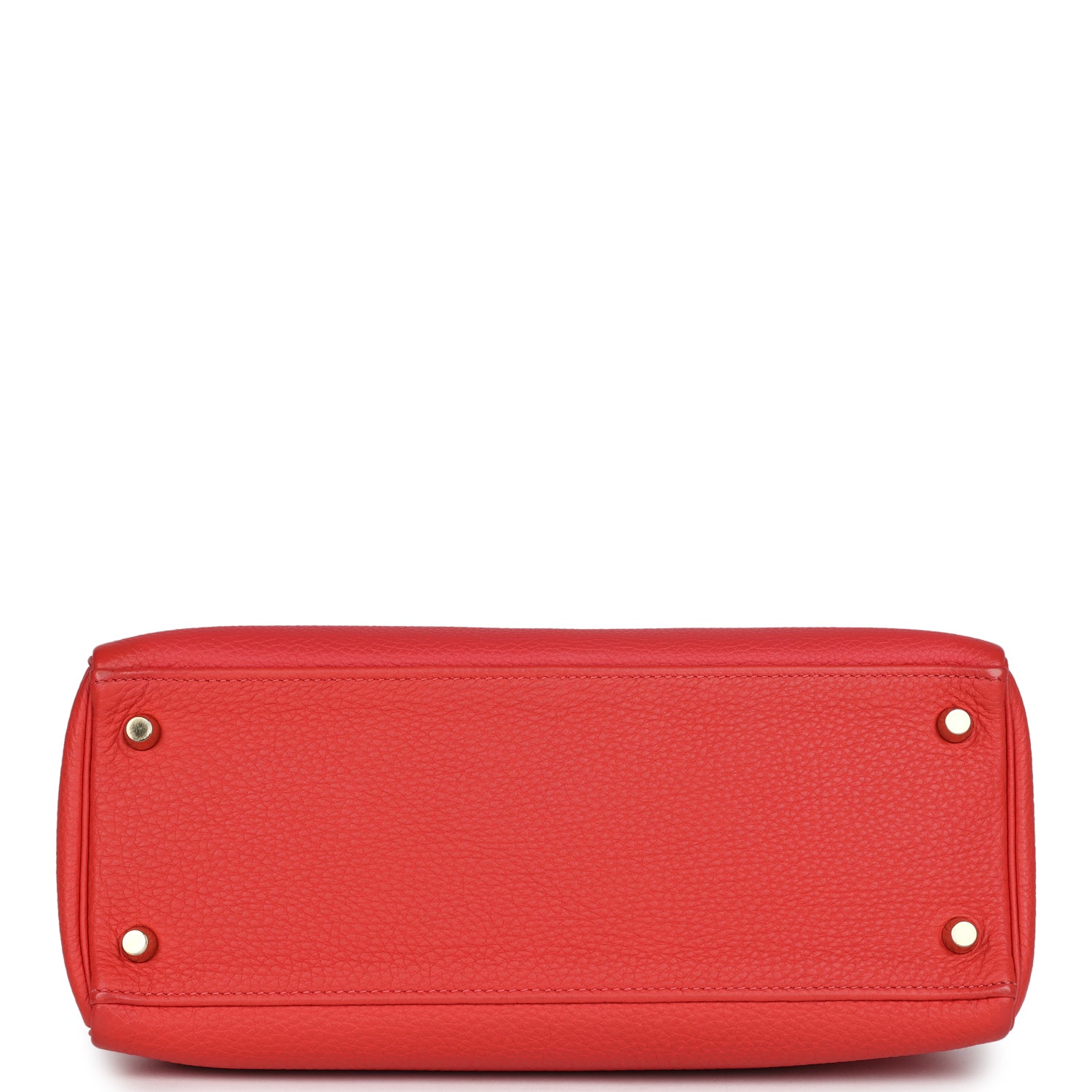 Kelly Retourne 28 Rouge Pivoine Togo Gold Hardware Bag