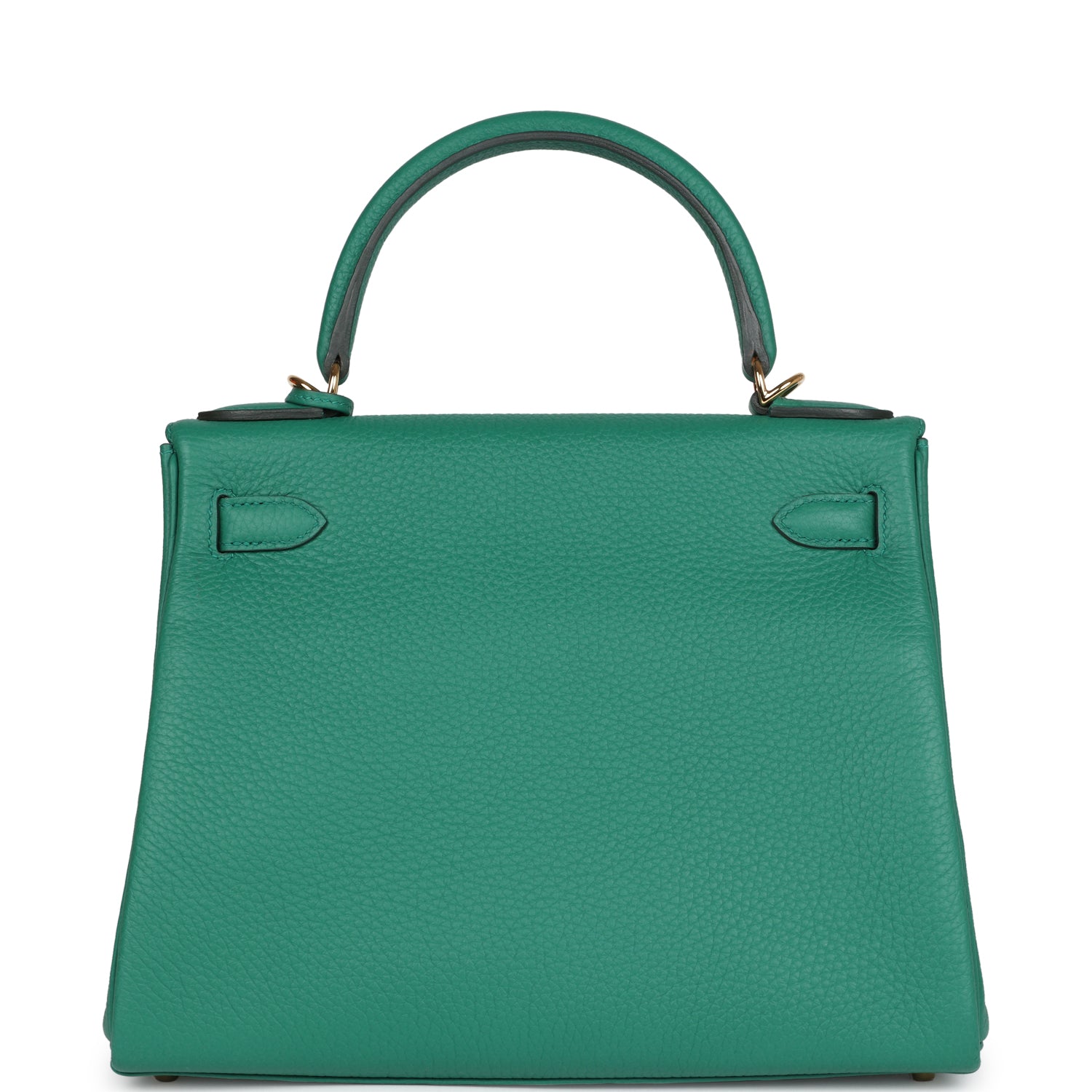 Kelly Retourne 28 Vert Vertigo Clemence Gold Hardware Bag