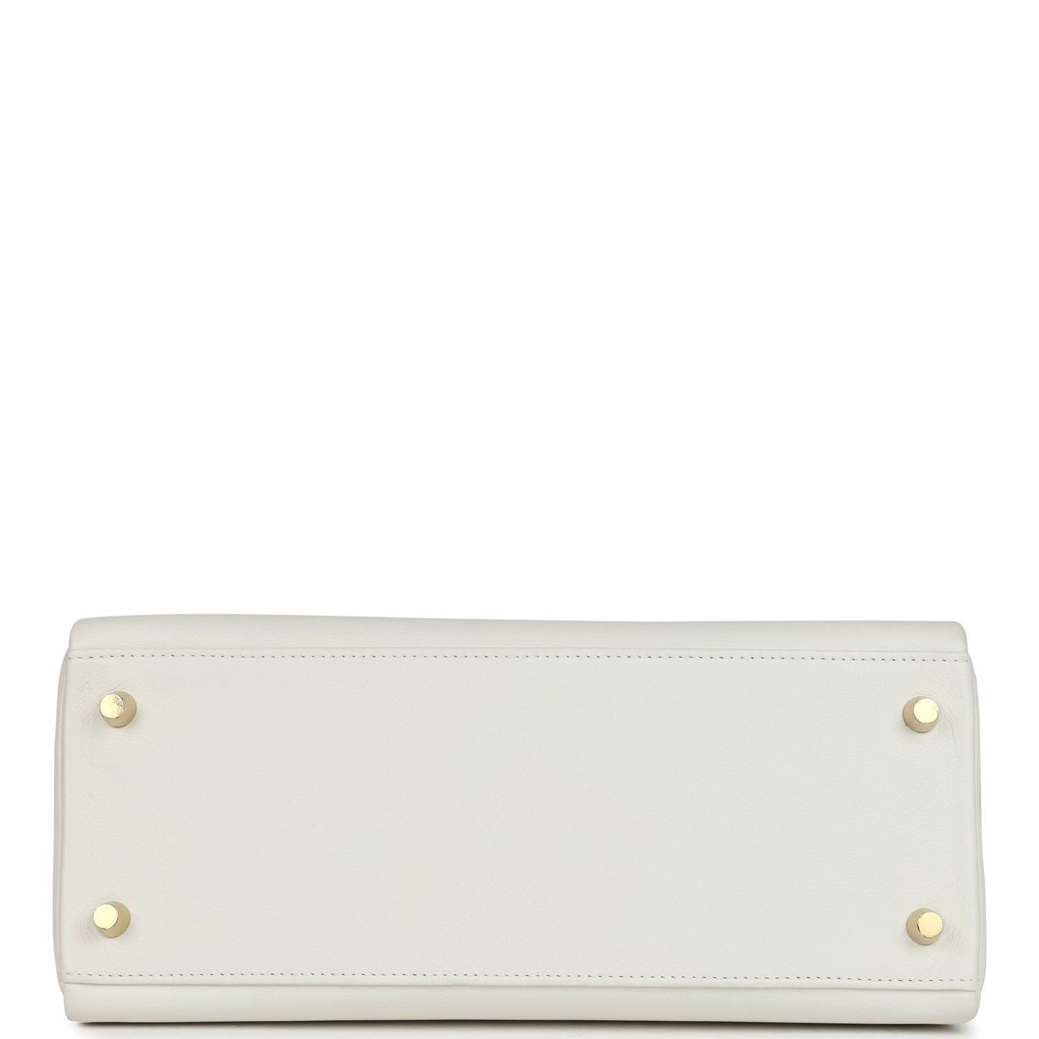 Kelly Retourne 28 White Evercolor Gold Hardware Bag