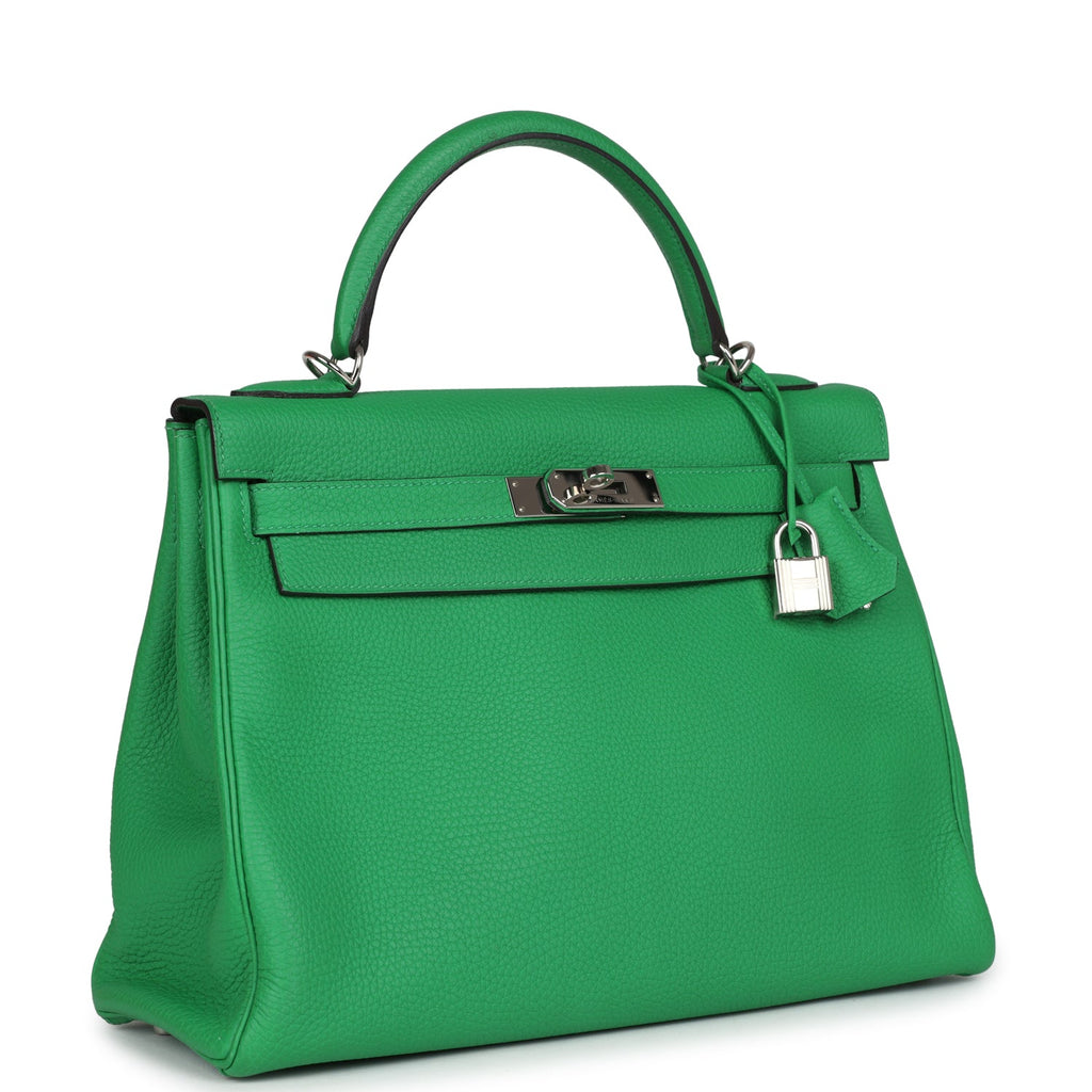 Kelly Retourne 32 Bambou Togo Palladium Hardware Bag