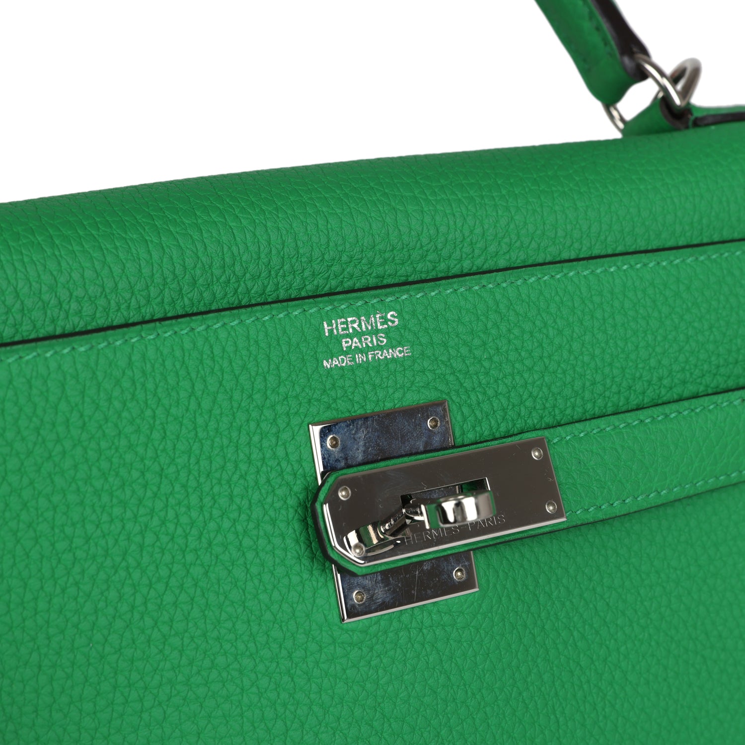 Kelly Retourne 32 Bambou Togo Palladium Hardware Bag