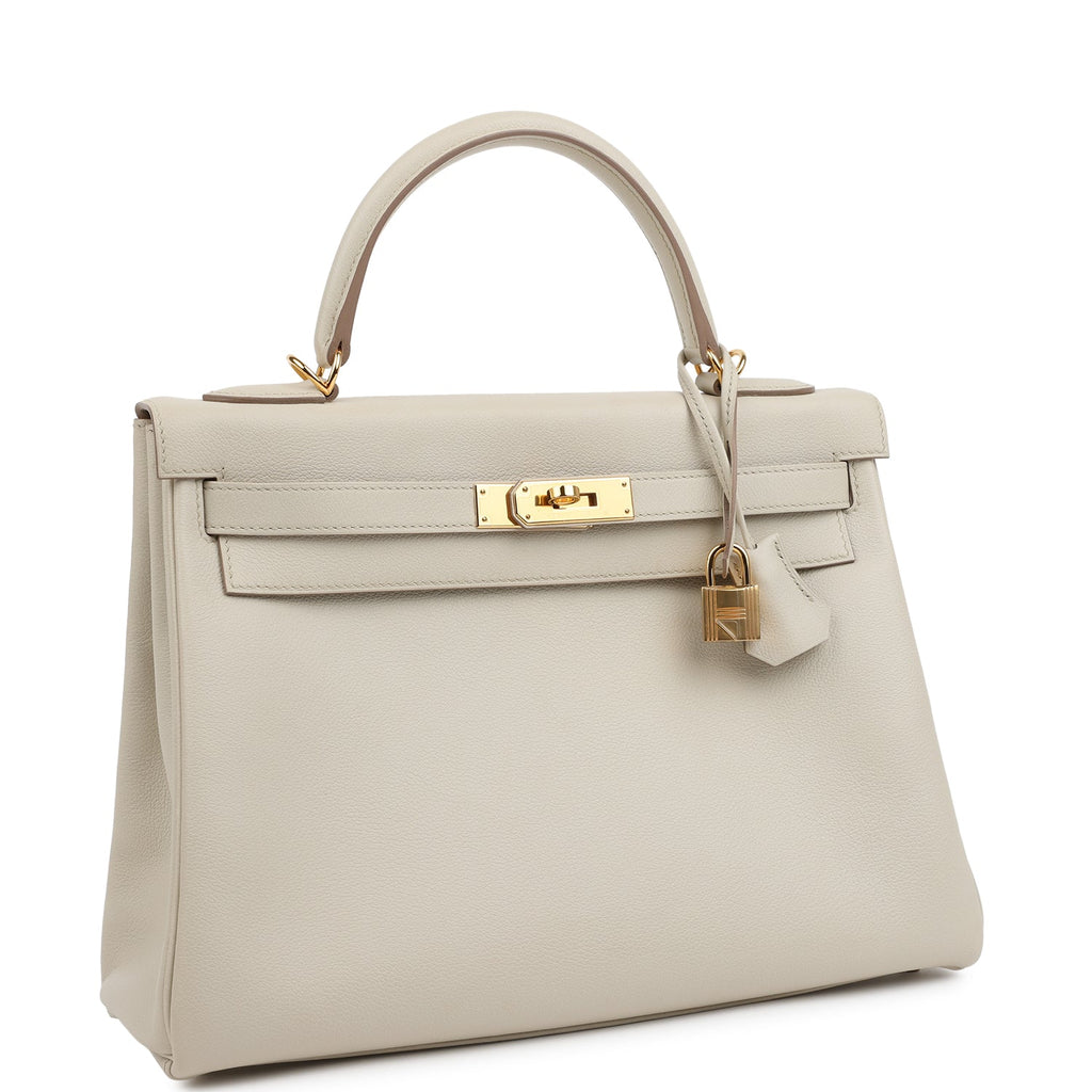 Kelly Retourne 32 Beton Evercolor Gold Hardware Bag