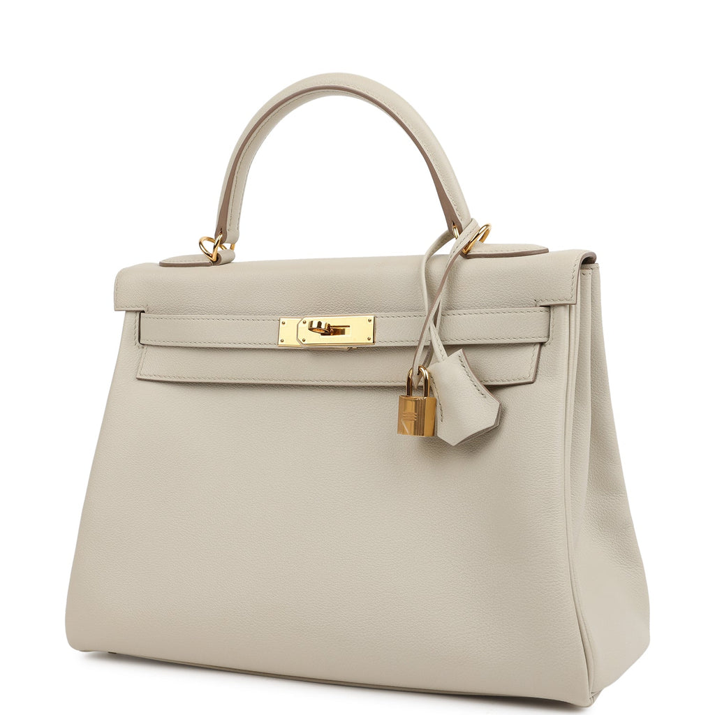 Kelly Retourne 32 Beton Evercolor Gold Hardware Bag
