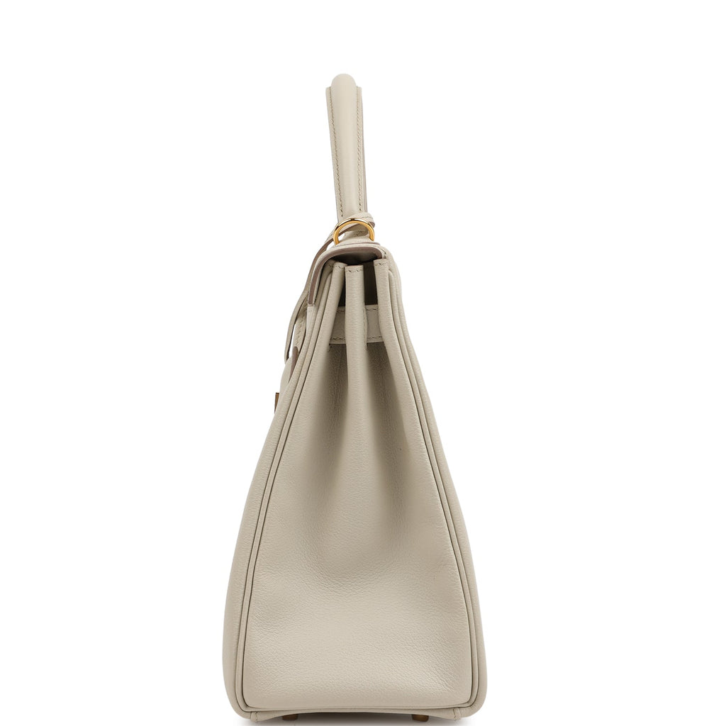 Kelly Retourne 32 Beton Evercolor Gold Hardware Bag