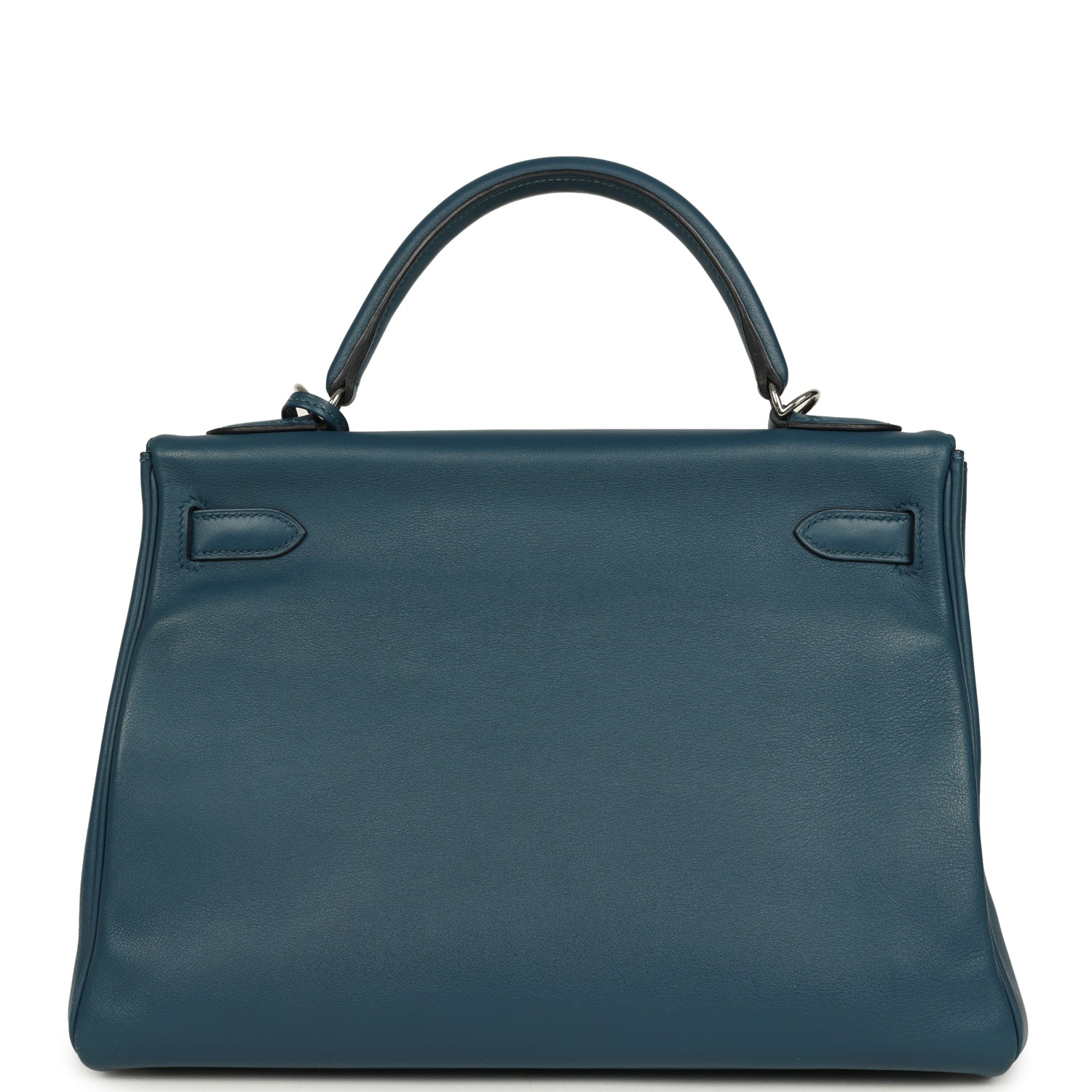 Kelly Retourne 32 Bleu De Malte Swift Palladium Hardware Bag
