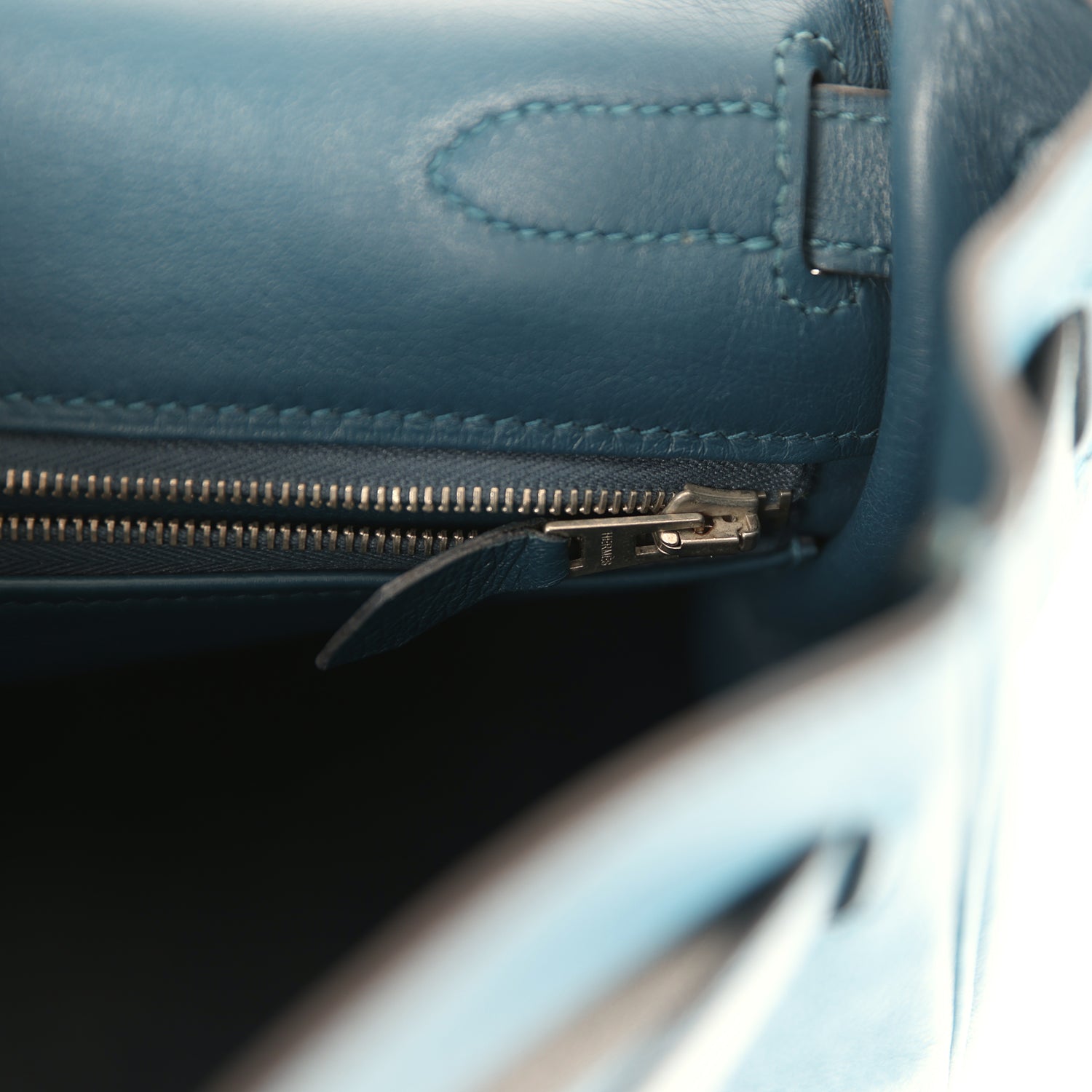 Kelly Retourne 32 Bleu De Malte Swift Palladium Hardware Bag