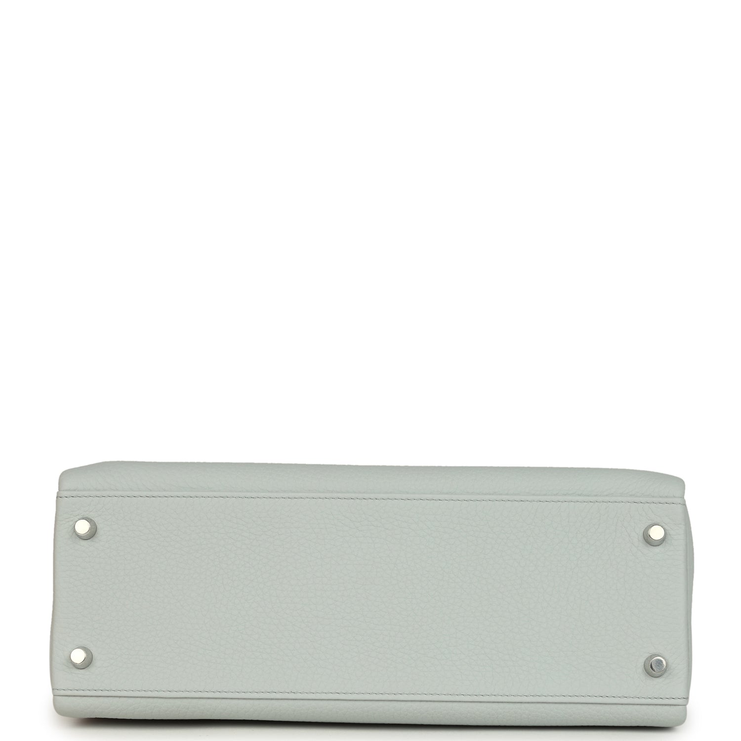Kelly Retourne 32 Bleu Pale Clemence Palladium Hardware Bag