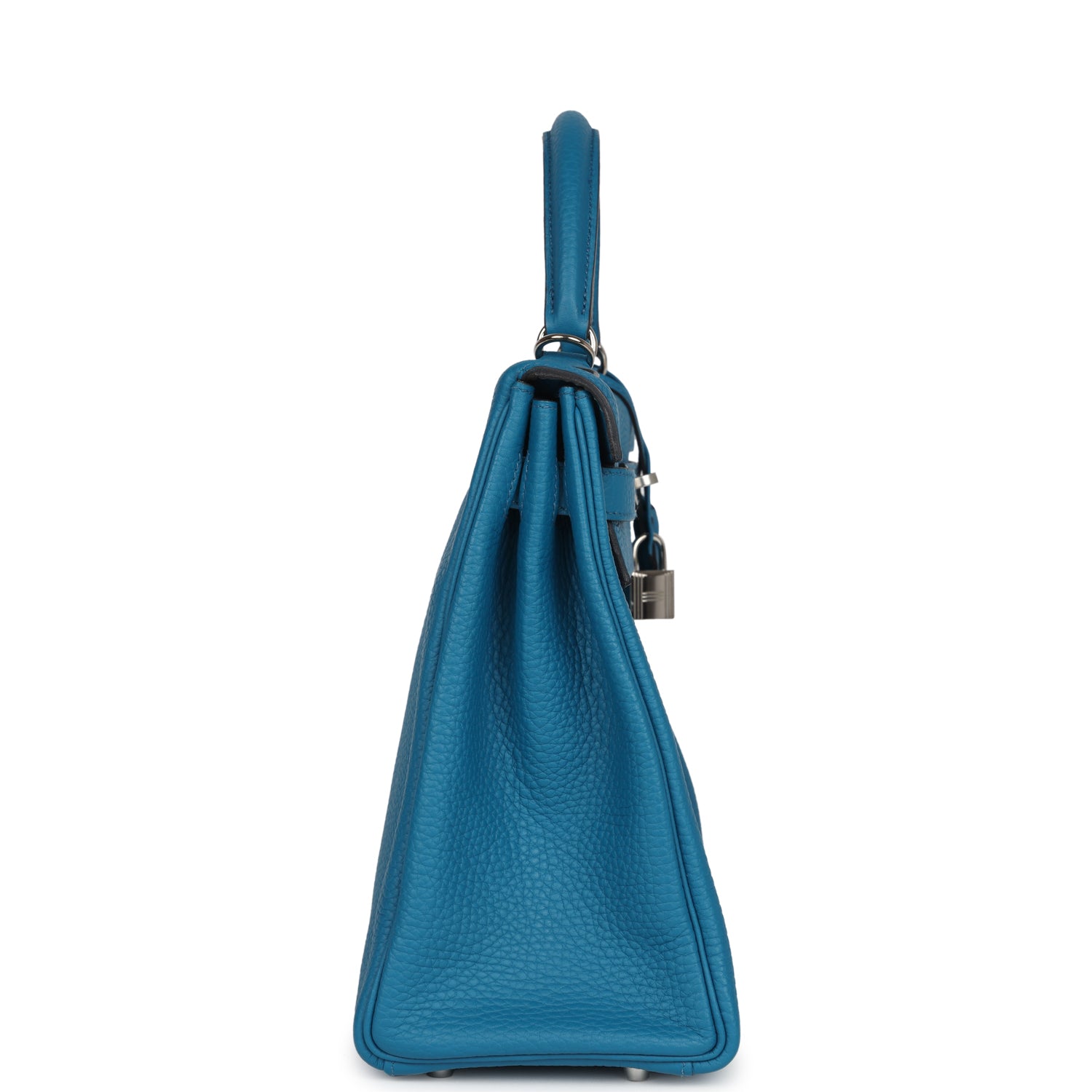 Kelly Retourne 32 Cobalt Clemence Palladium Hardware Bag