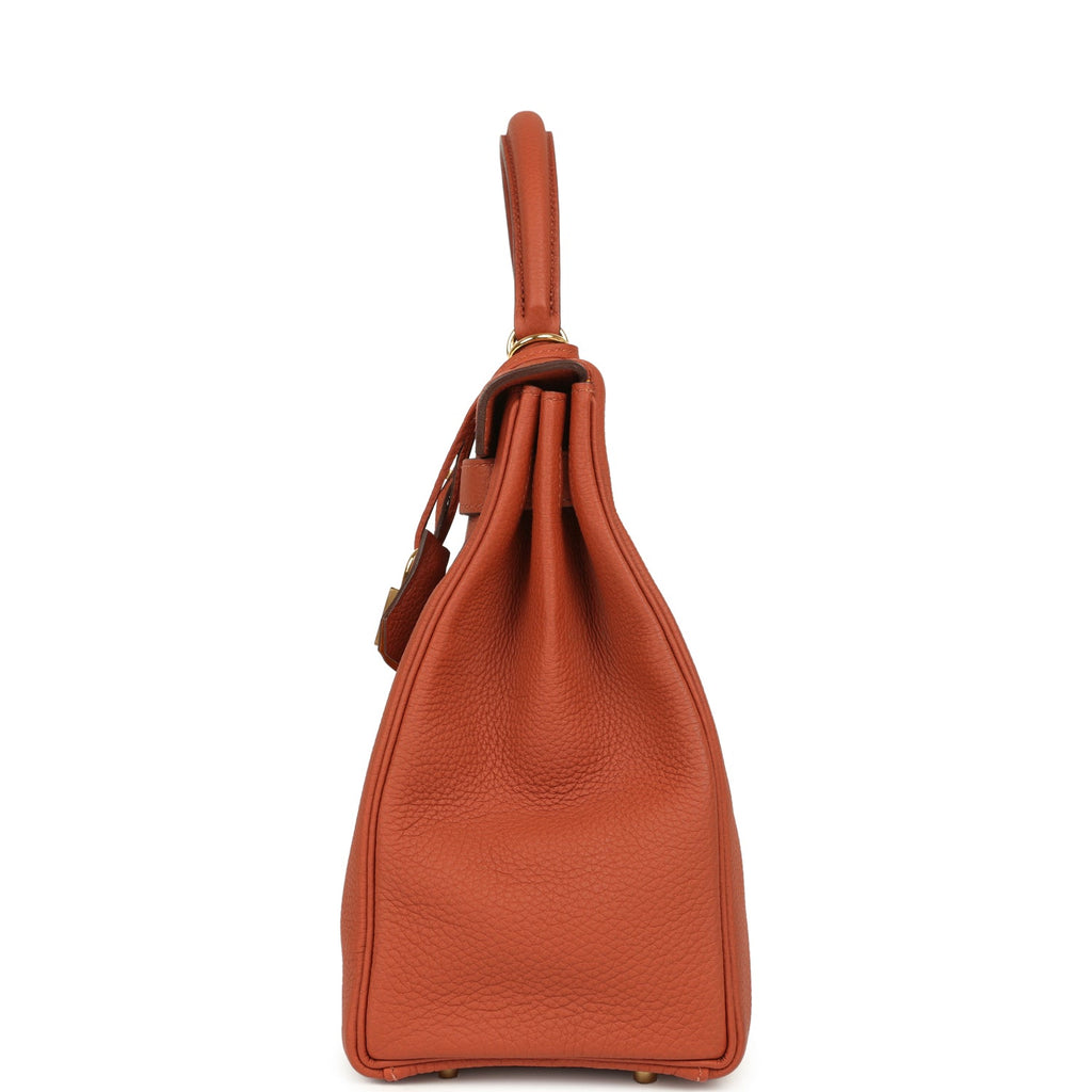 Kelly Retourne 32 Cuivre Verso Togo Gold Hardware Bag