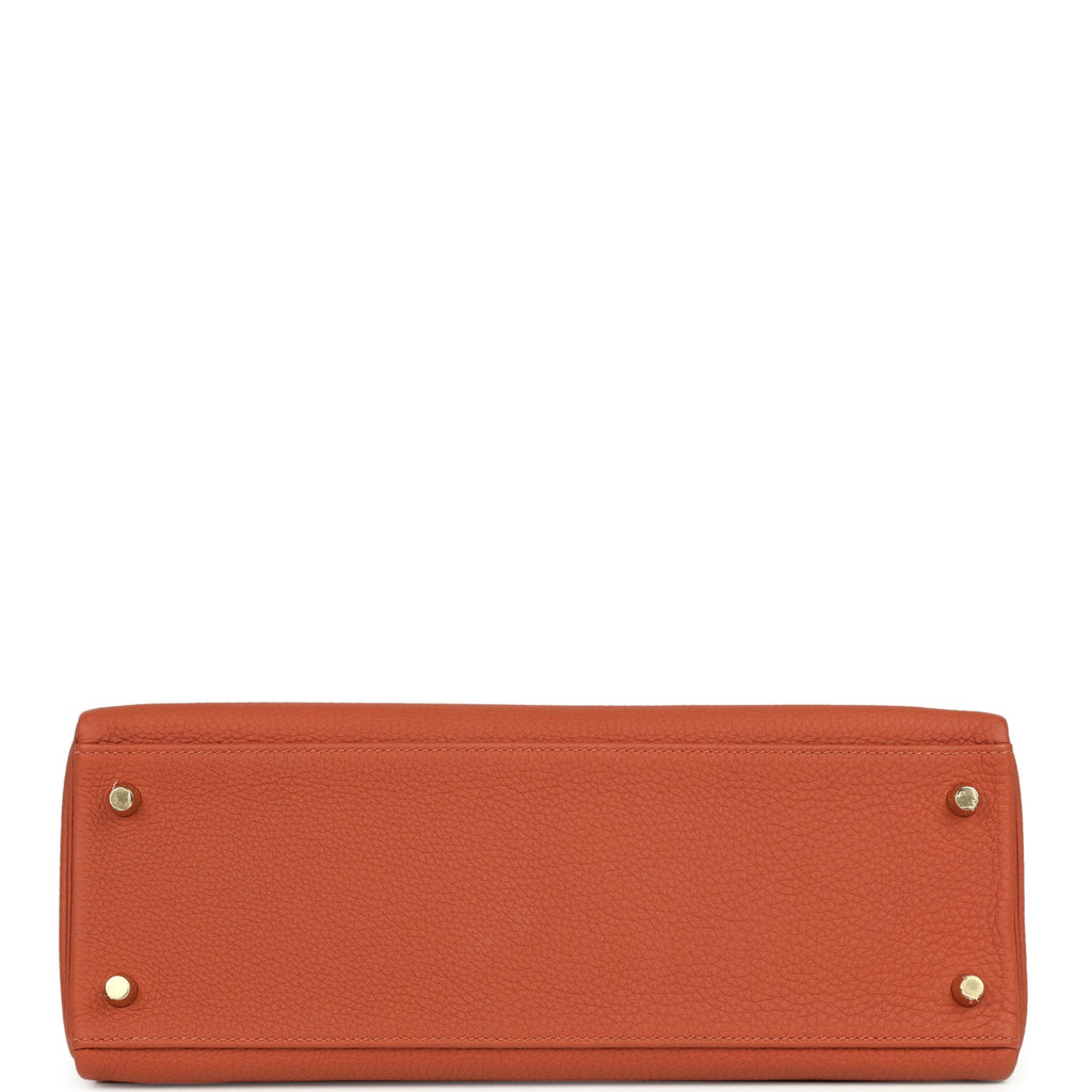 Kelly Retourne 32 Cuivre Verso Togo Gold Hardware Bag