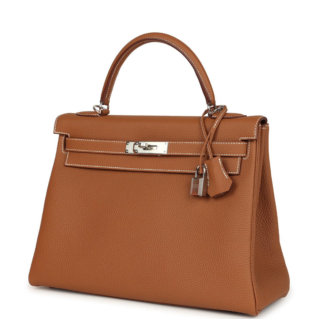 Kelly Retourne 32 Gold Togo Palladium Hardware Bag