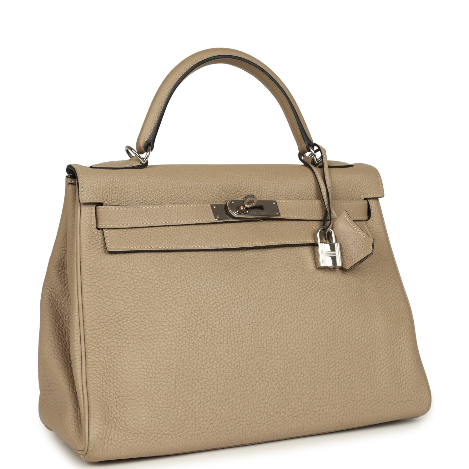Kelly Retourne 32 Gris Tourterelle Togo Palladium Hardware Bag