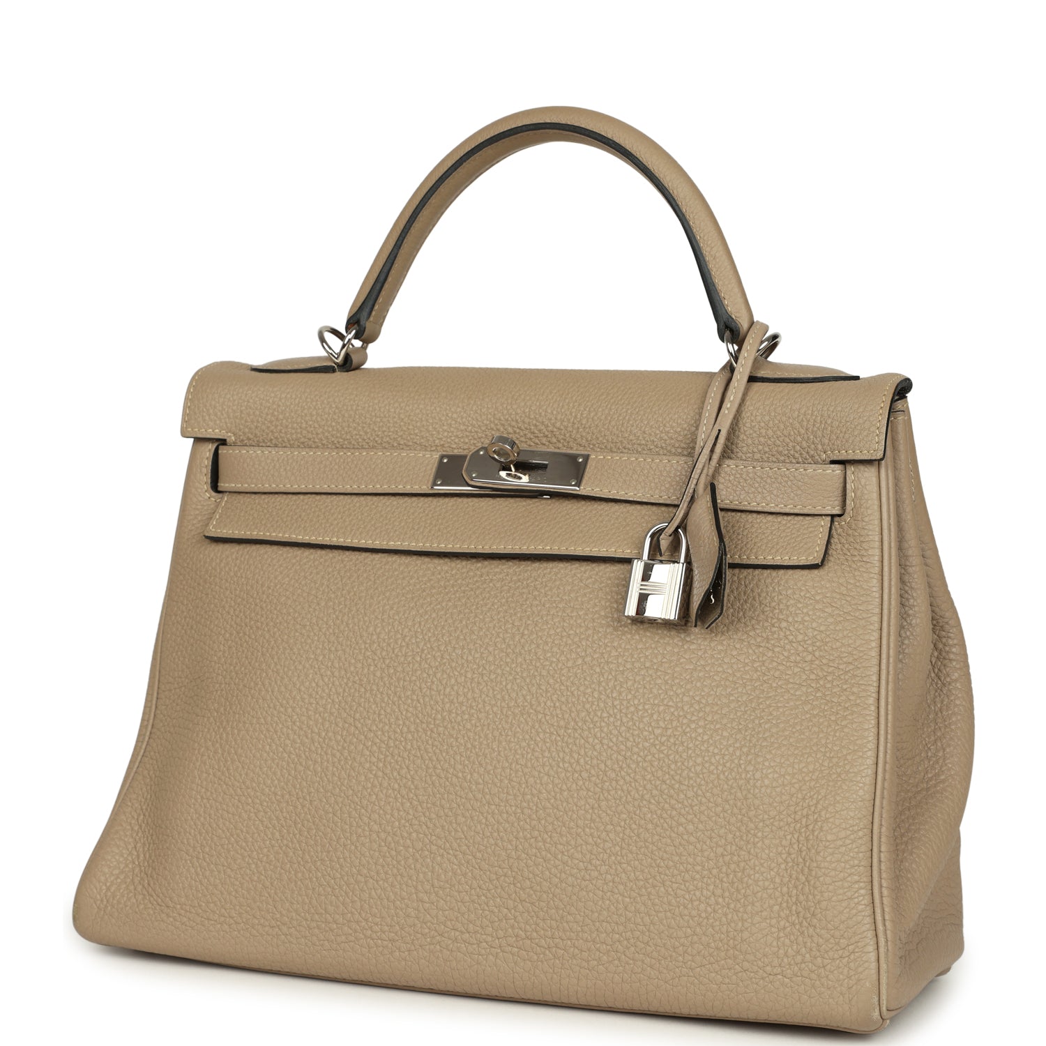 Kelly Retourne 32 Gris Tourterelle Togo Palladium Hardware Bag