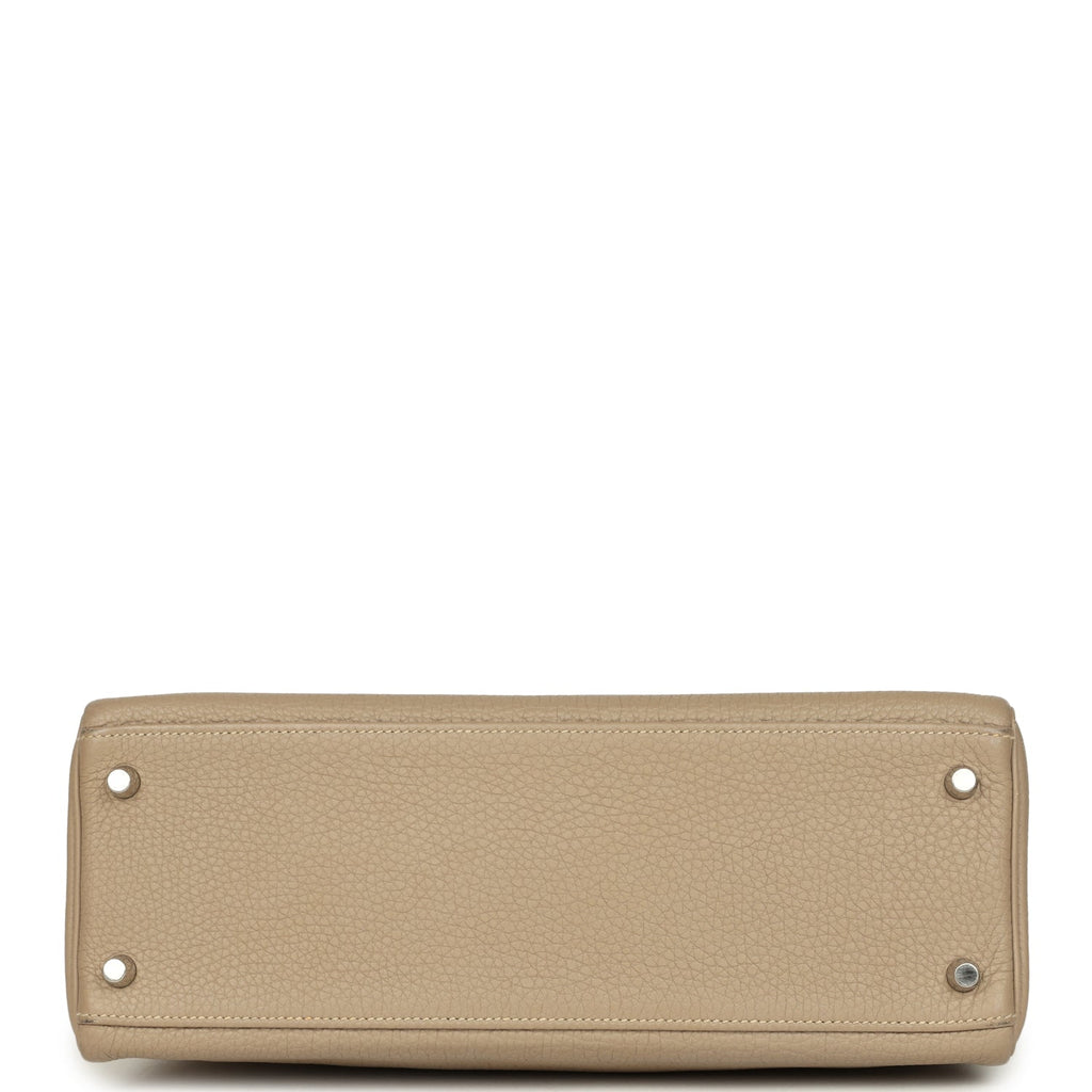Kelly Retourne 32 Gris Tourterelle Togo Palladium Hardware Bag