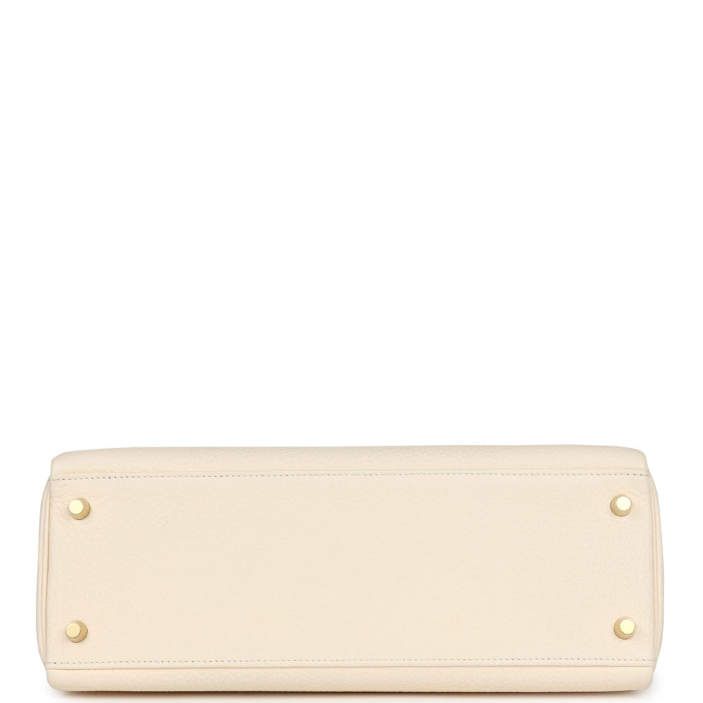 Kelly Retourne 32 Nata Clemence Gold Hardware Bag