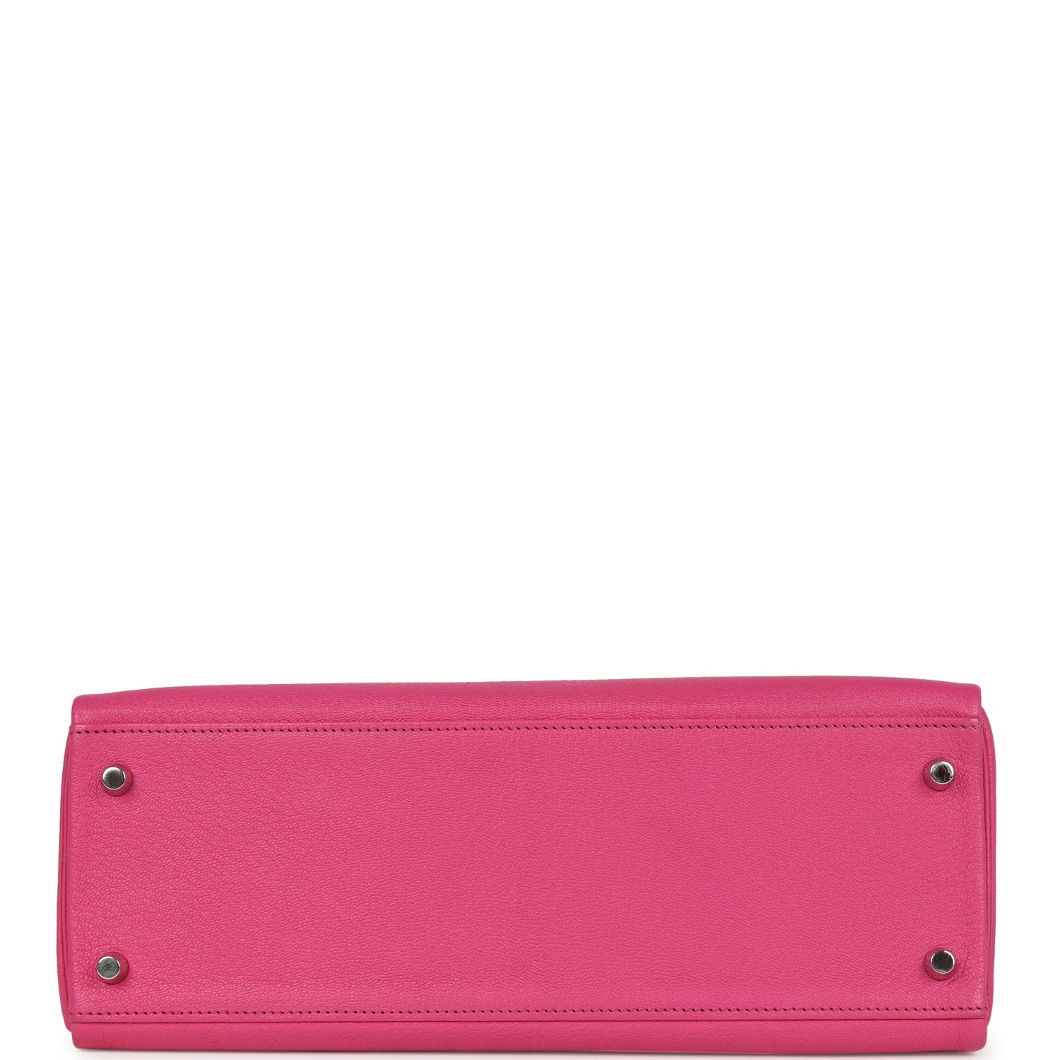 Kelly Retourne 32 Rose Tyrien Chevre Palladium Hardware Bag