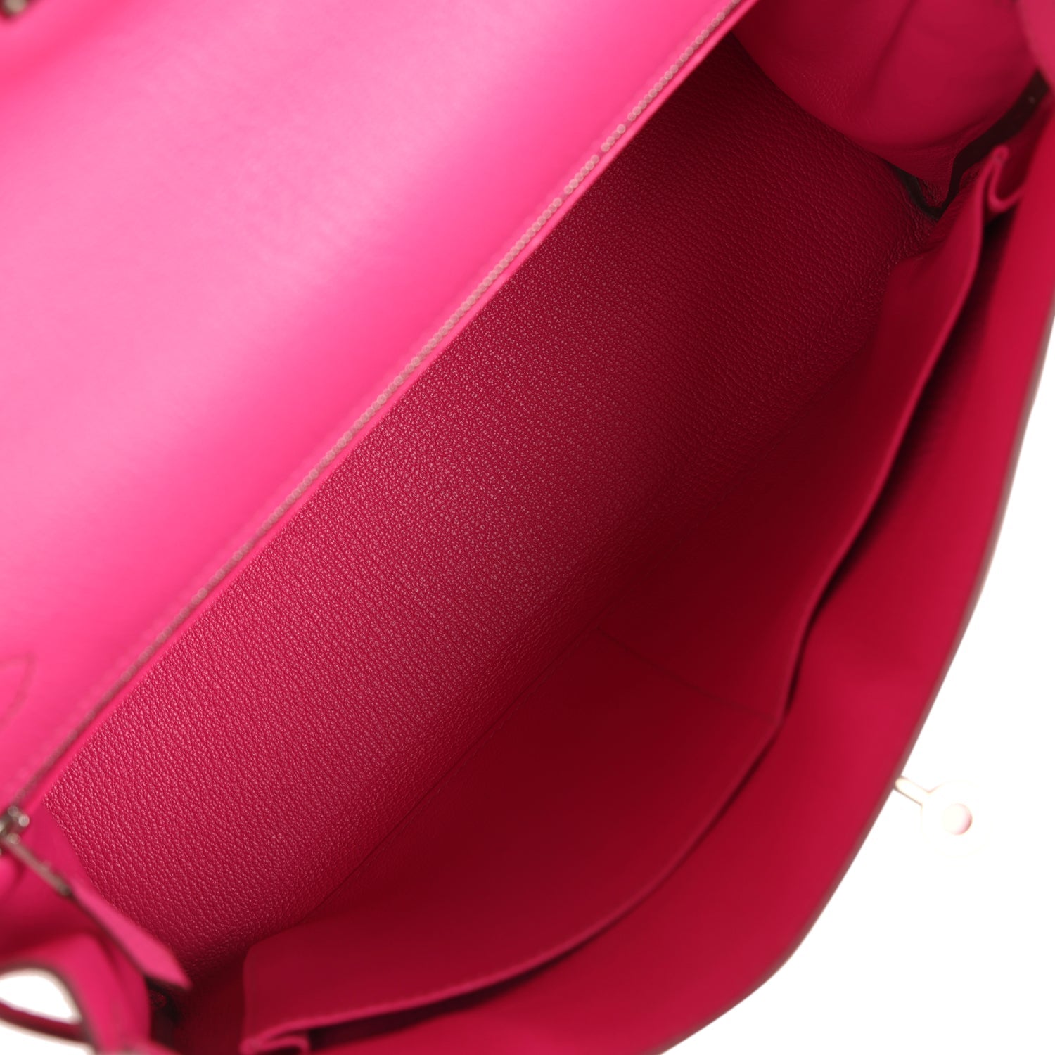 Kelly Retourne 32 Rose Tyrien Chevre Palladium Hardware Bag