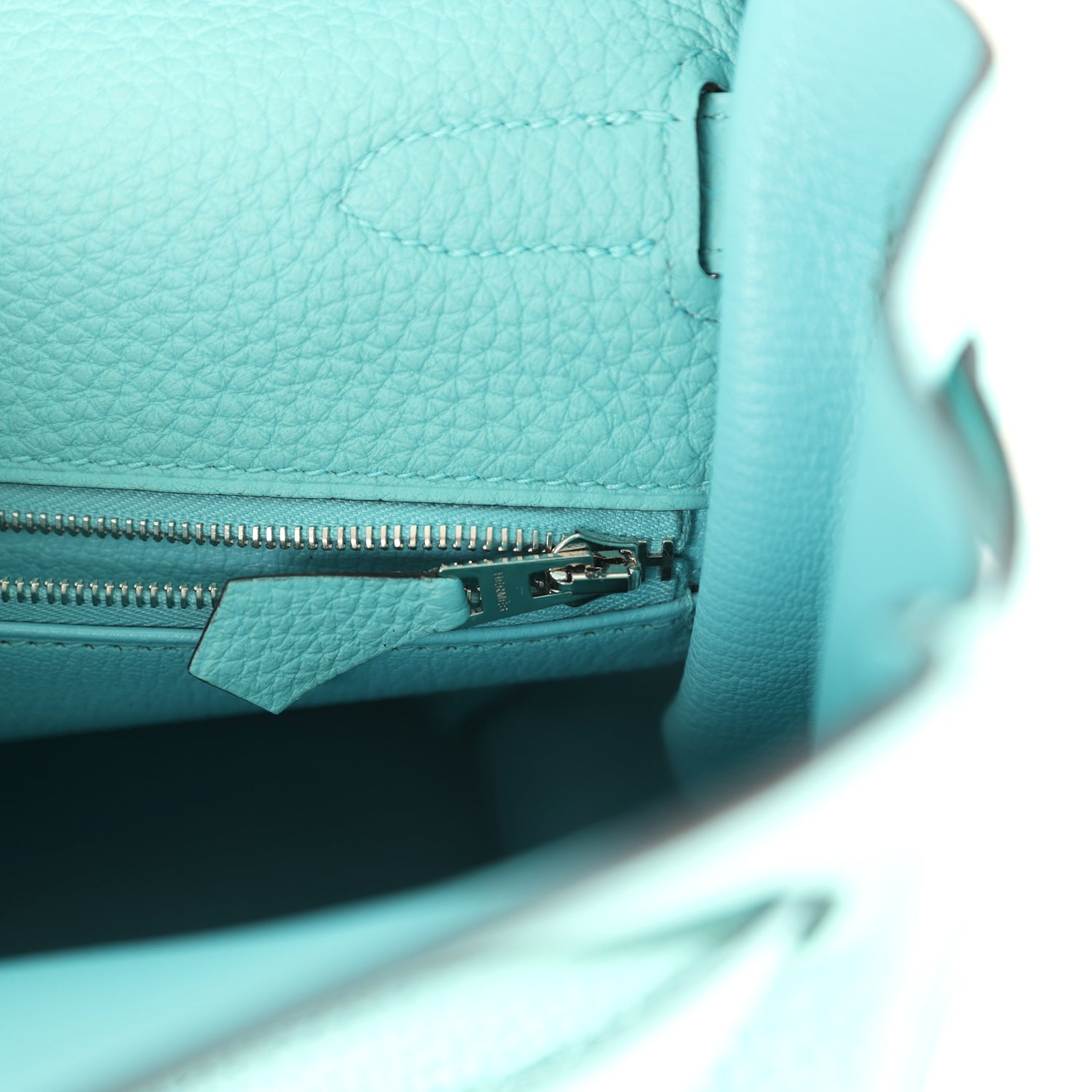 Kelly Retourne 35 Bleu Atoll Clemence Palladium Hardware Bag