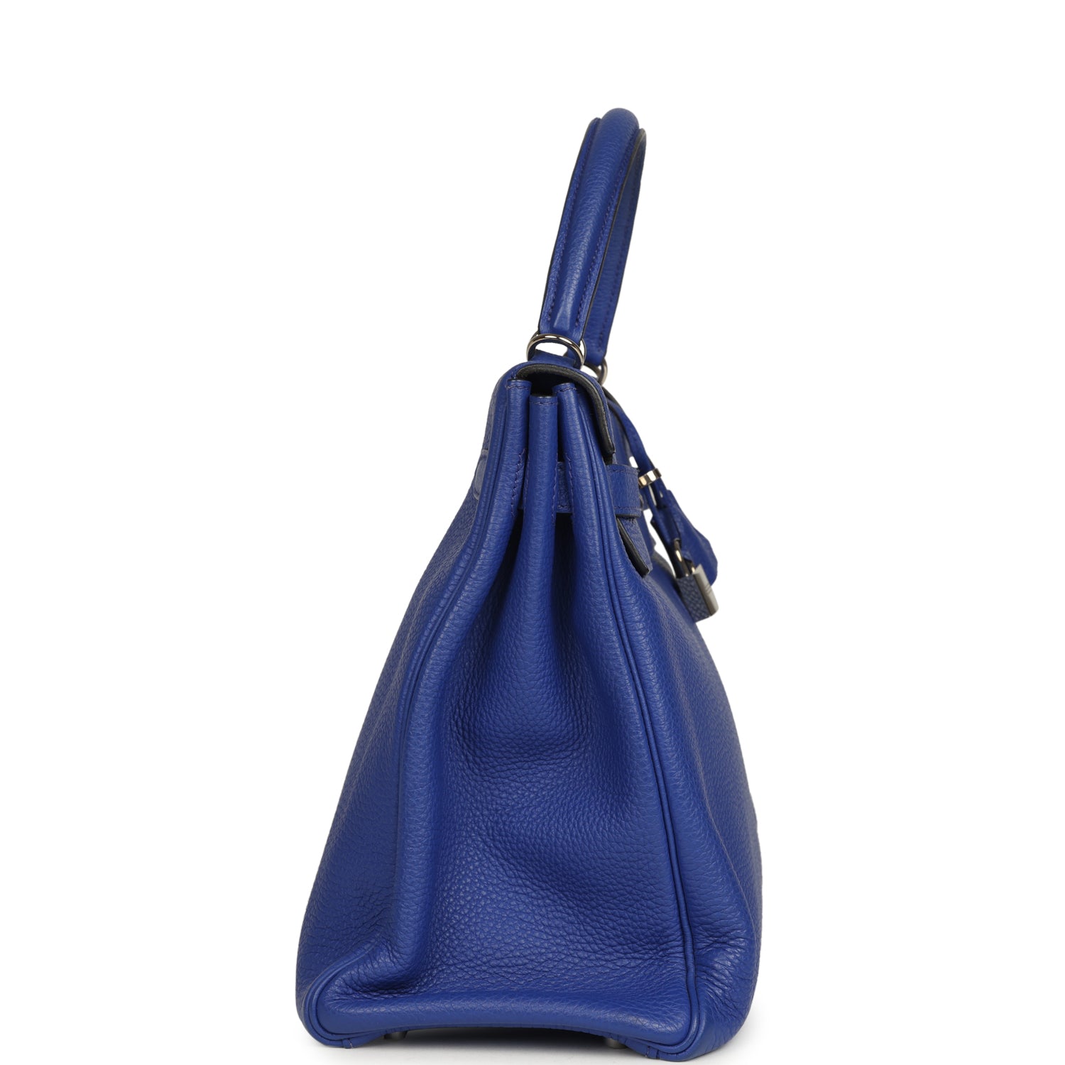 Kelly Retourne 35 Bleu Electric Togo Palladium Hardware Bag