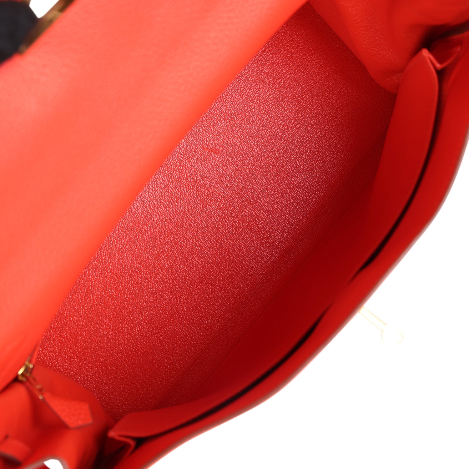 Kelly Retourne 35 Capucine Togo Gold Hardware Bag
