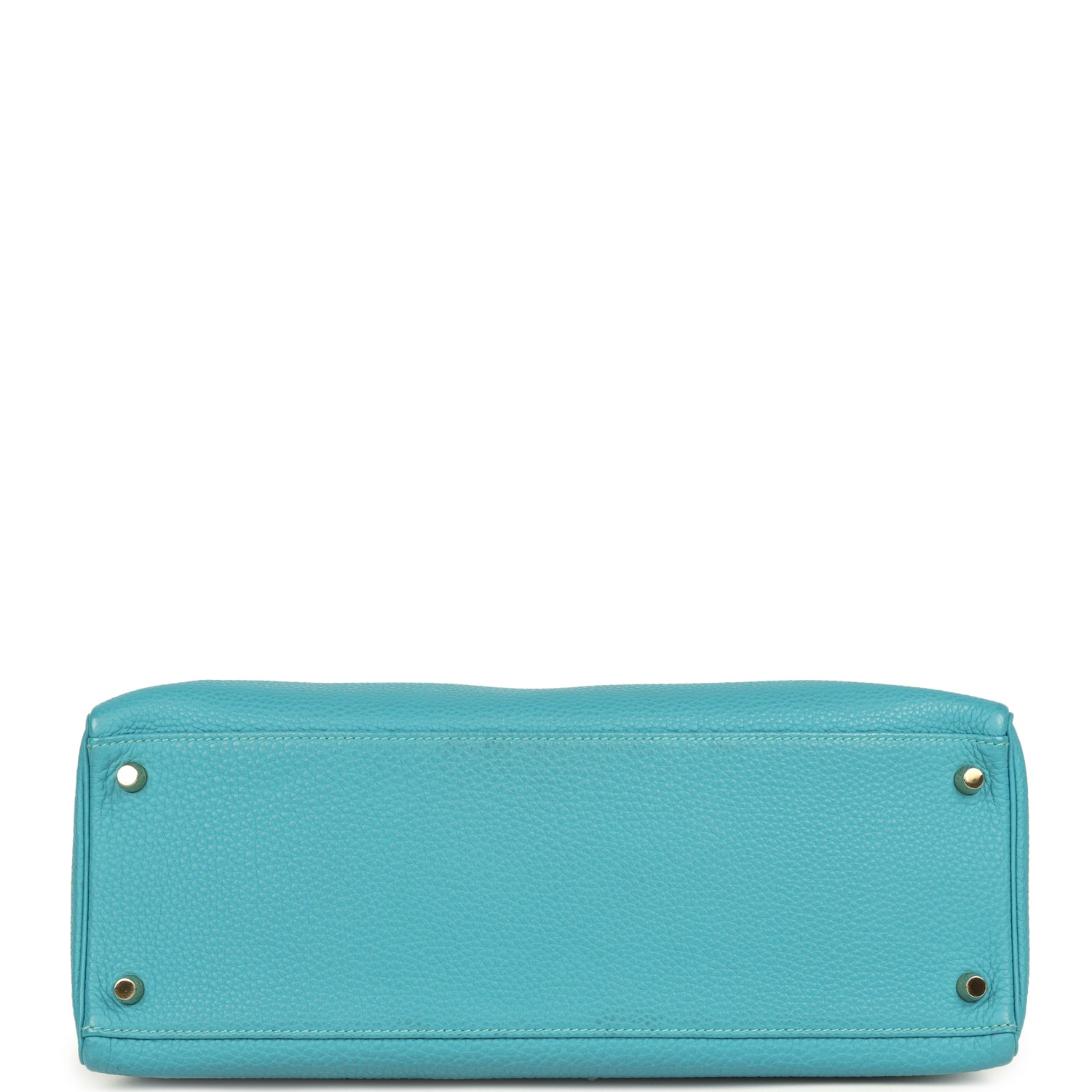 Kelly Retourne 35 Turquoise Togo Gold Hardware Bag