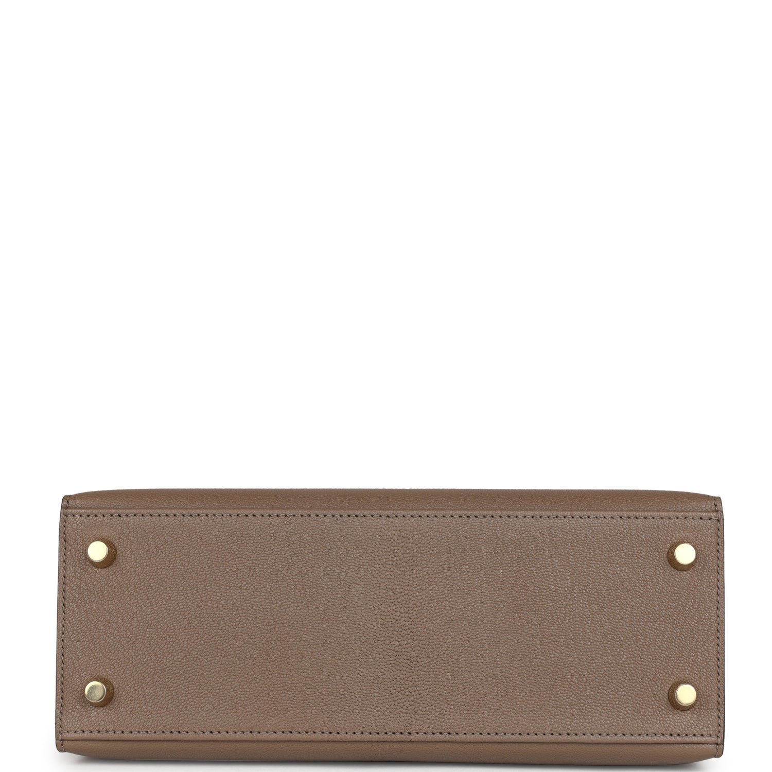 Kelly Sellier 25 Black and Etoupe Chevre Mysore Permabrass Hardware Bag