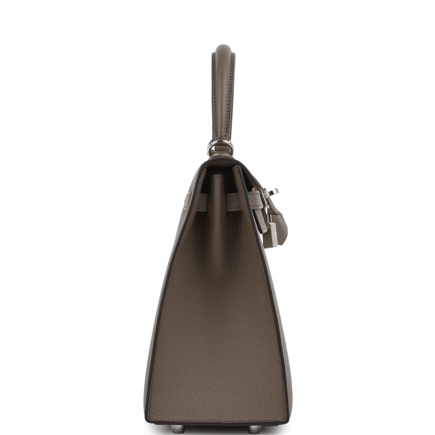 Kelly Sellier 25 Etain Epsom Palladium Hardware Bag
