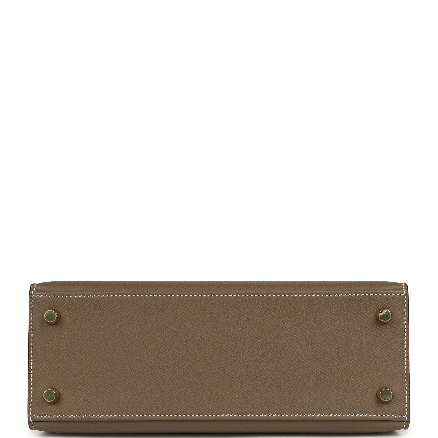 Kelly Sellier 25 Etoupe Epsom Gold Hardware Bag