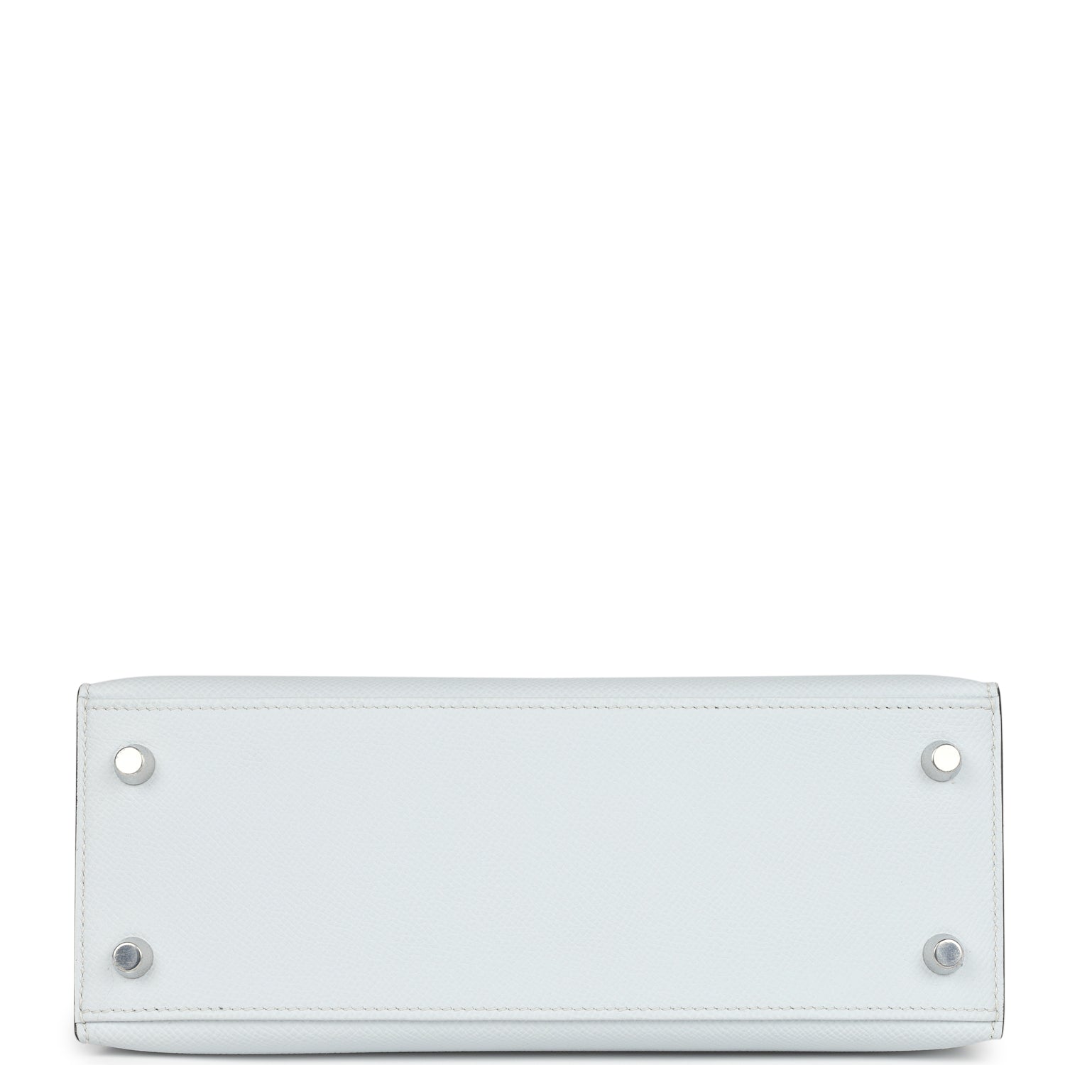 Kelly Sellier 25 Gris Platine Epsom Electrum Hardware Bag