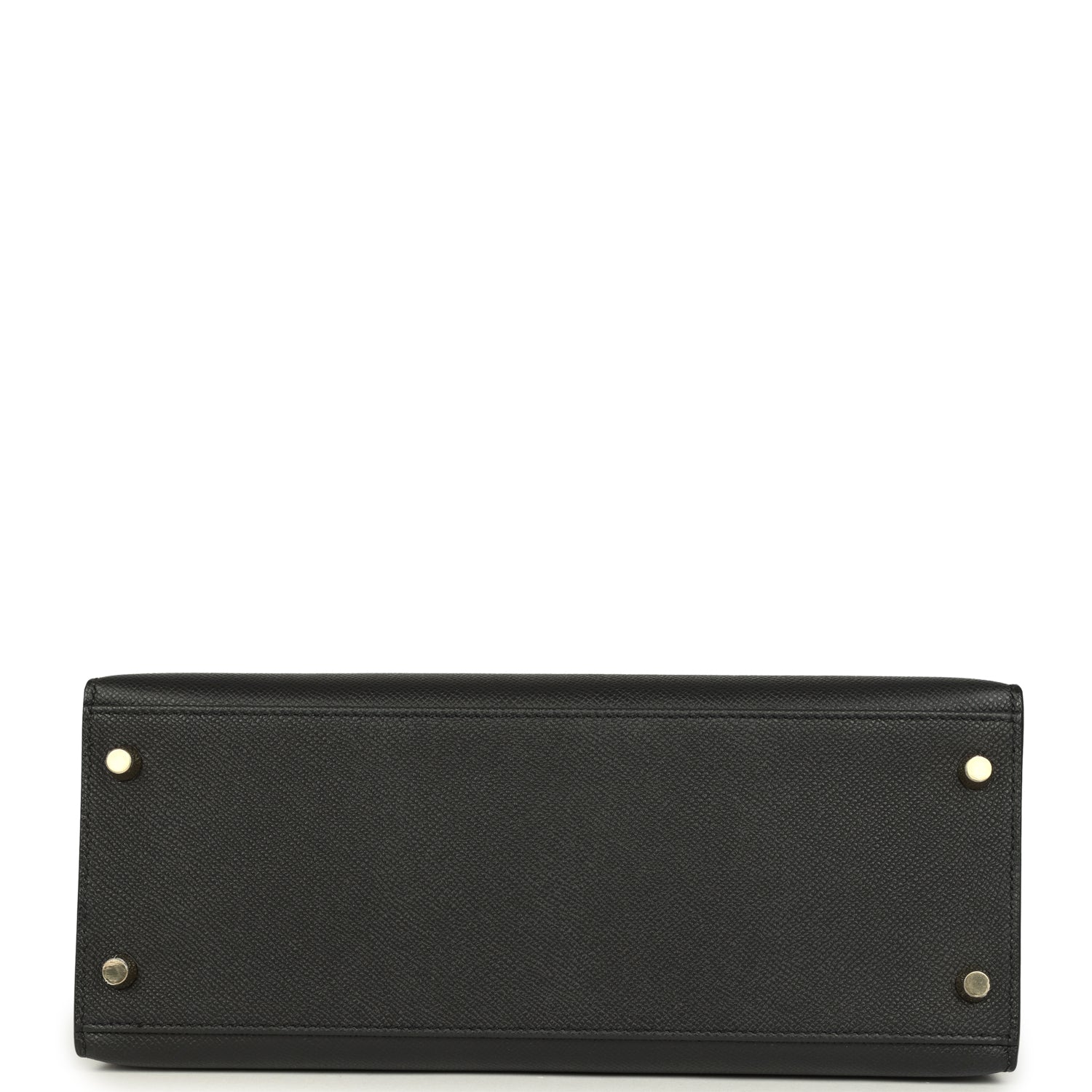 Kelly Sellier 28 Black Epsom Gold Hardware Bag