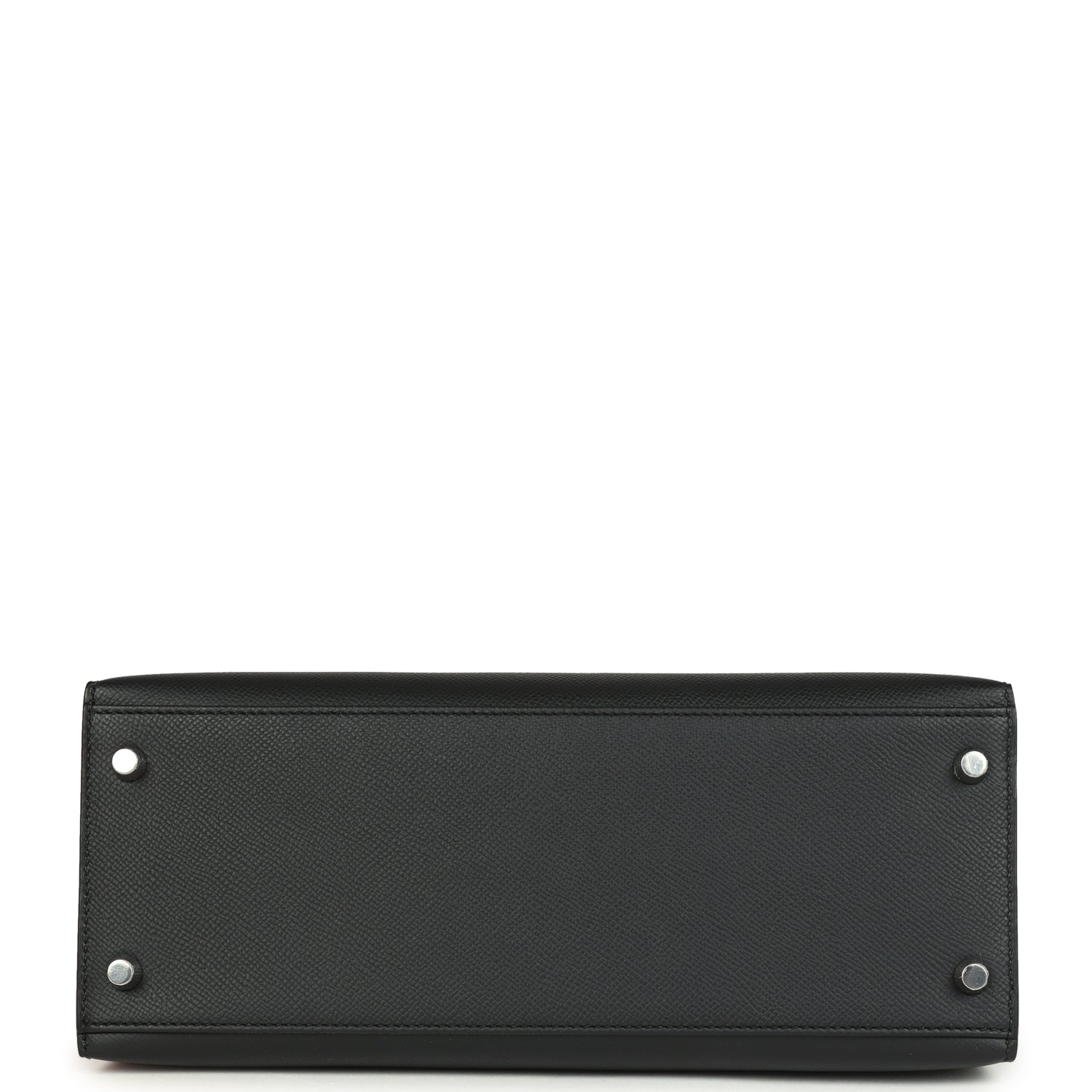 Kelly Sellier 28 Black Epsom Palladium Hardware Bag